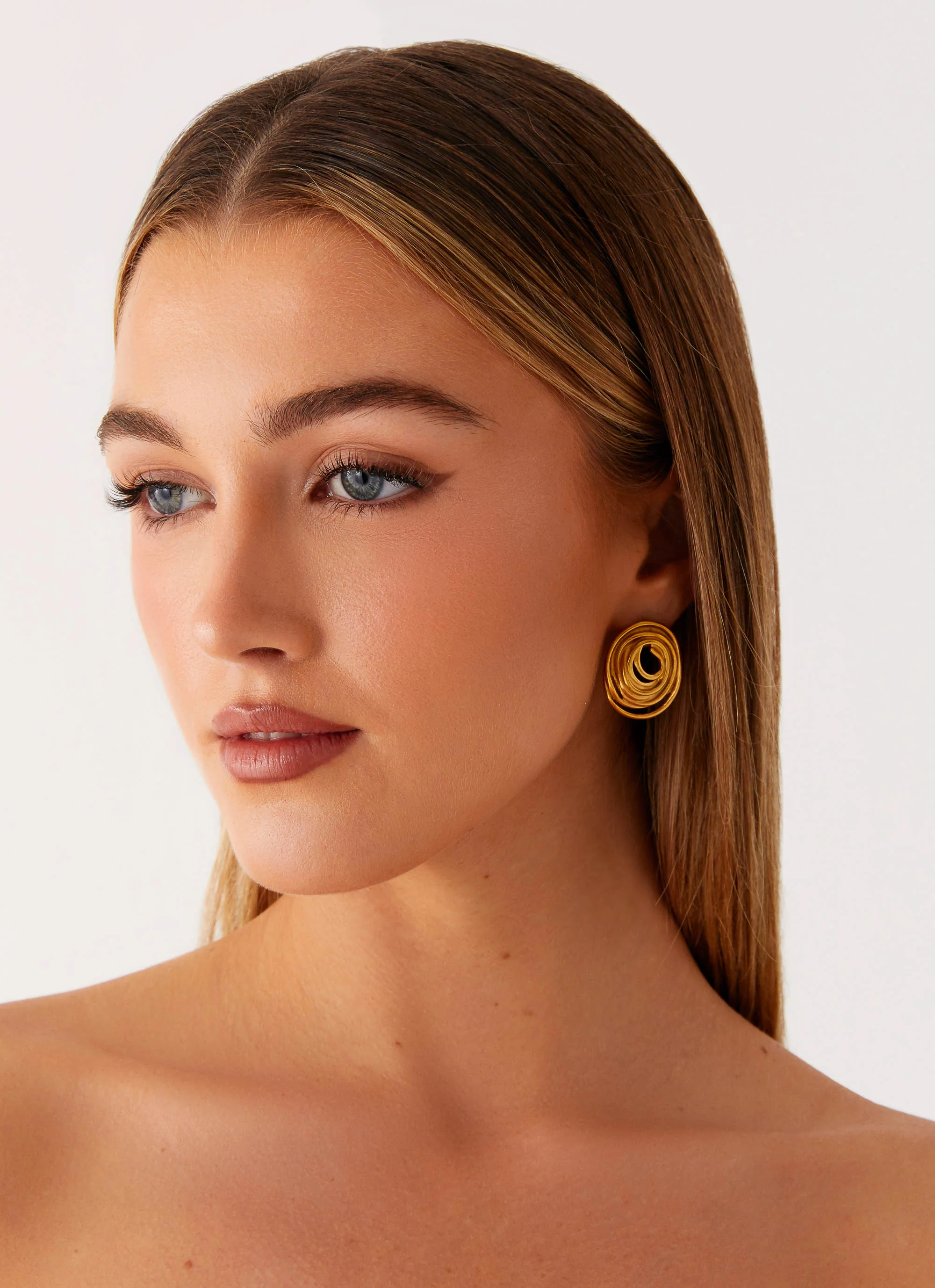 Gracious Earrings - Gold - Image 2