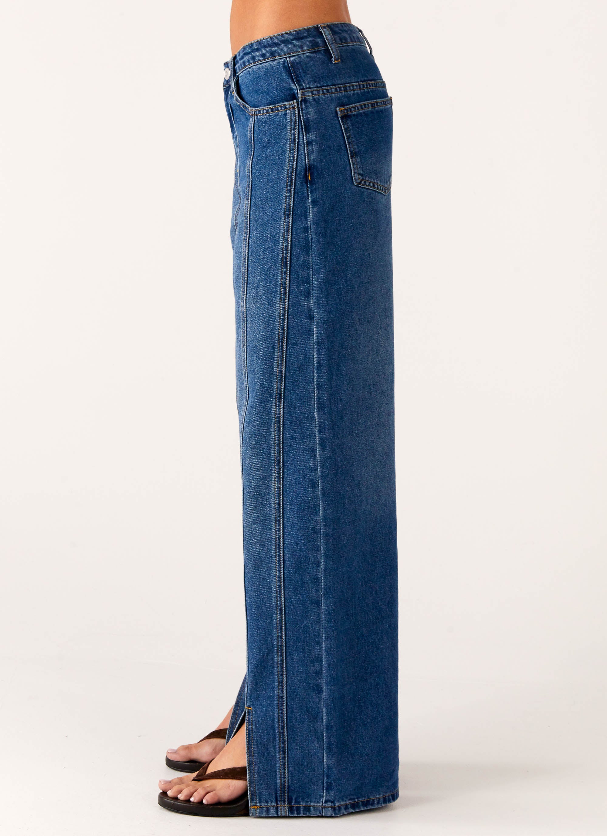 Grayson Straight Leg Jeans - Denim Blue - Image 2