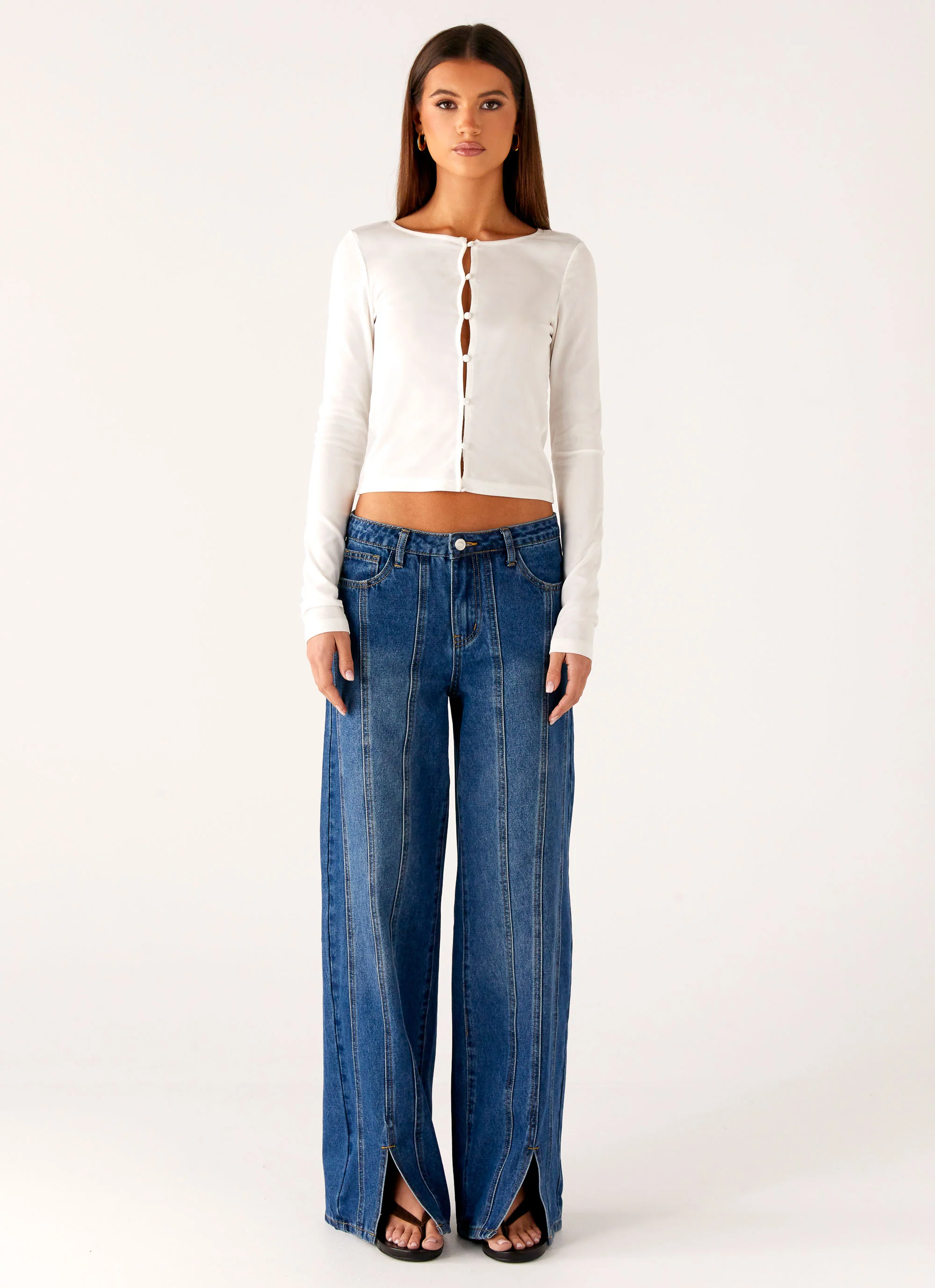 Grayson Straight Leg Jeans - Denim Blue - Image 6