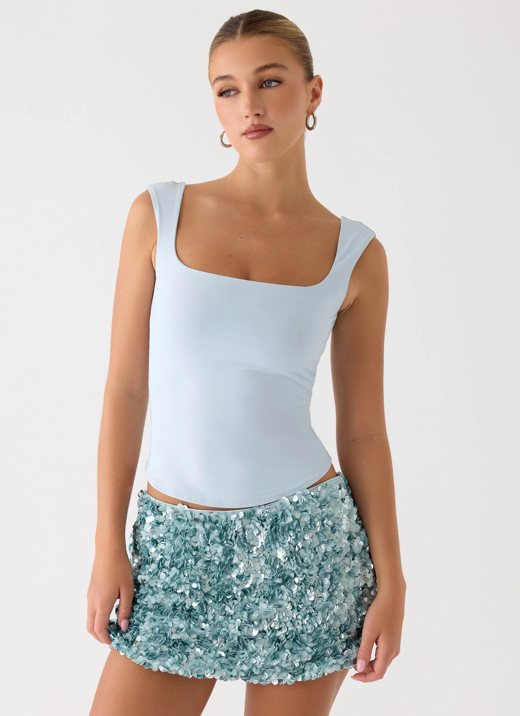 Guessing Games Top - Misty Blue - Image 5