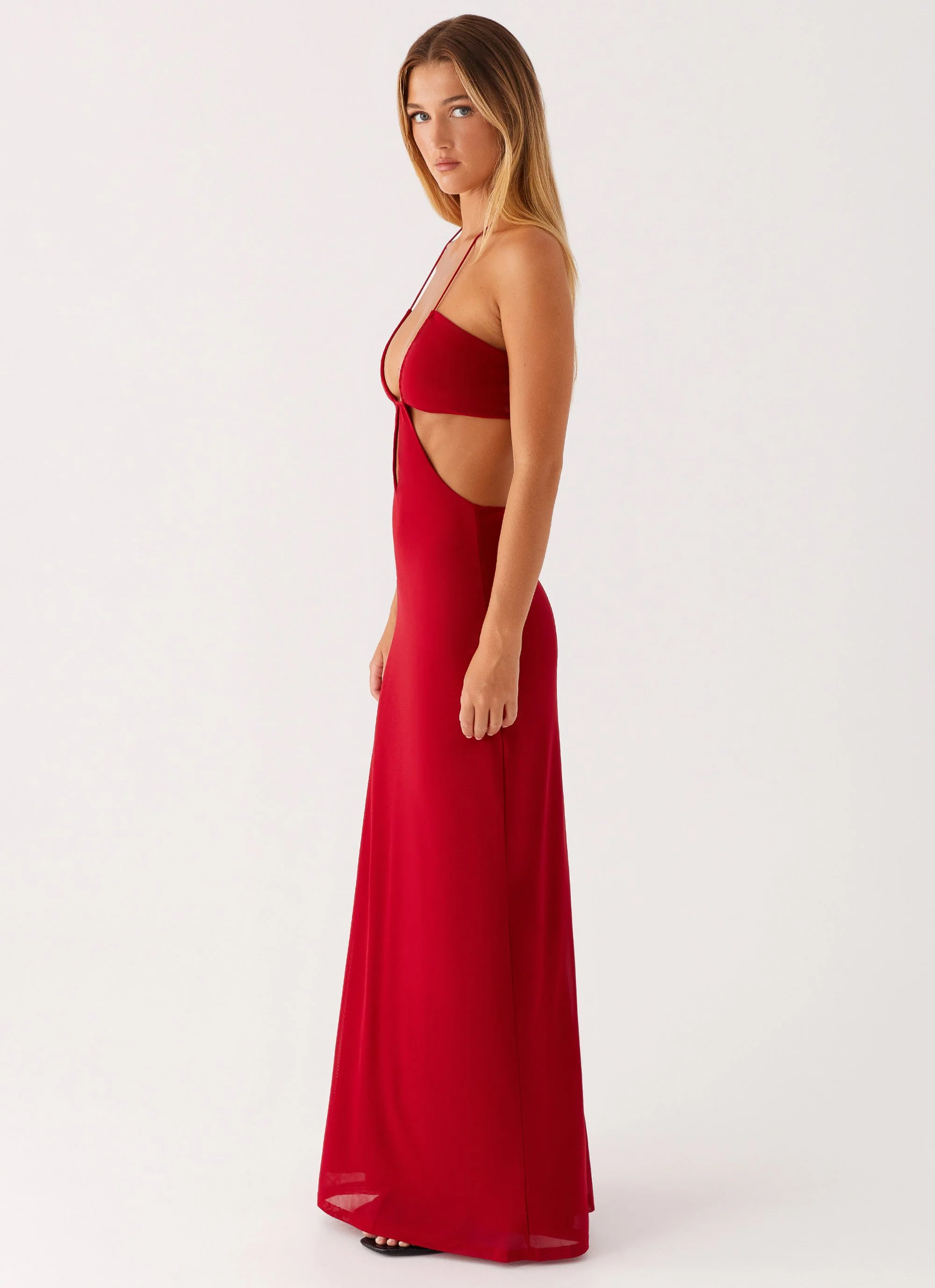 Hallie Maxi Dress - Red - Image 3