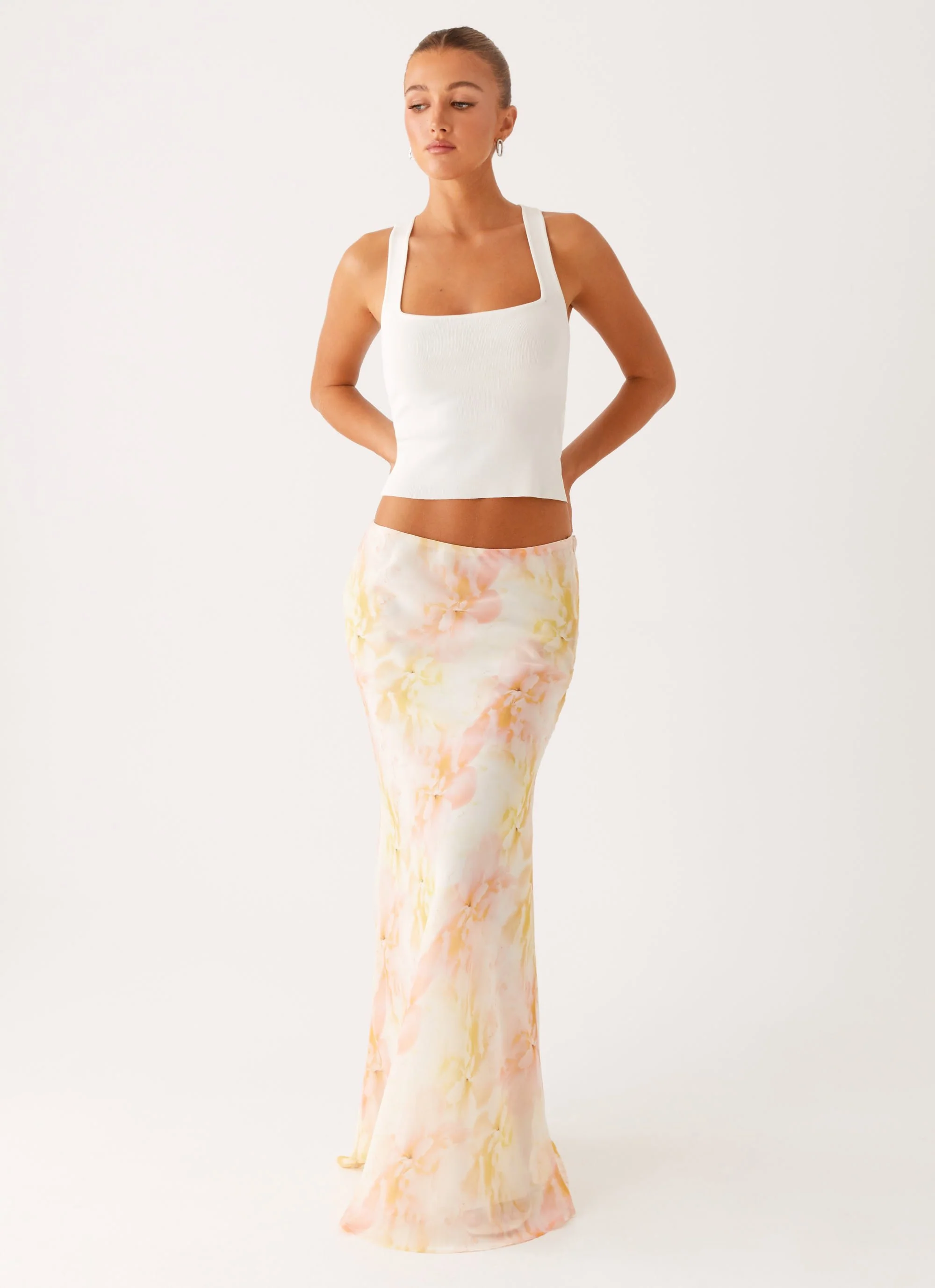 Harlow Chiffon Maxi Skirt - Floral Print - Image 2