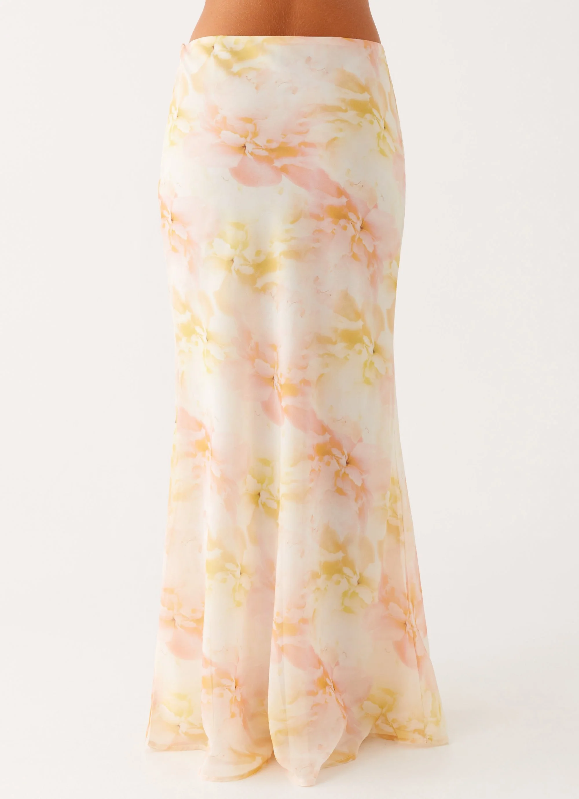 Harlow Chiffon Maxi Skirt - Floral Print - Image 6