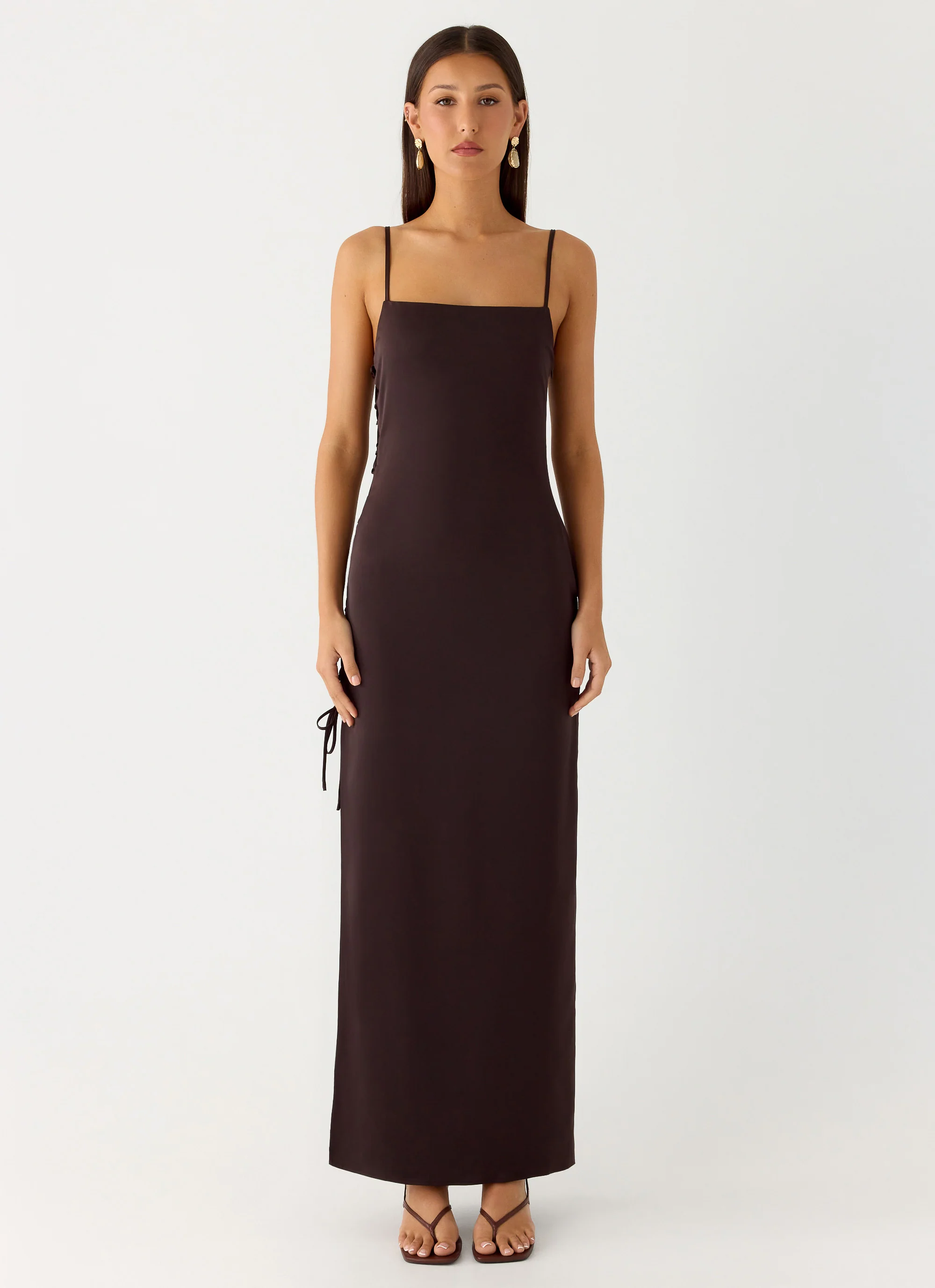 Hartwell Maxi Dress - Chocolate - Image 2