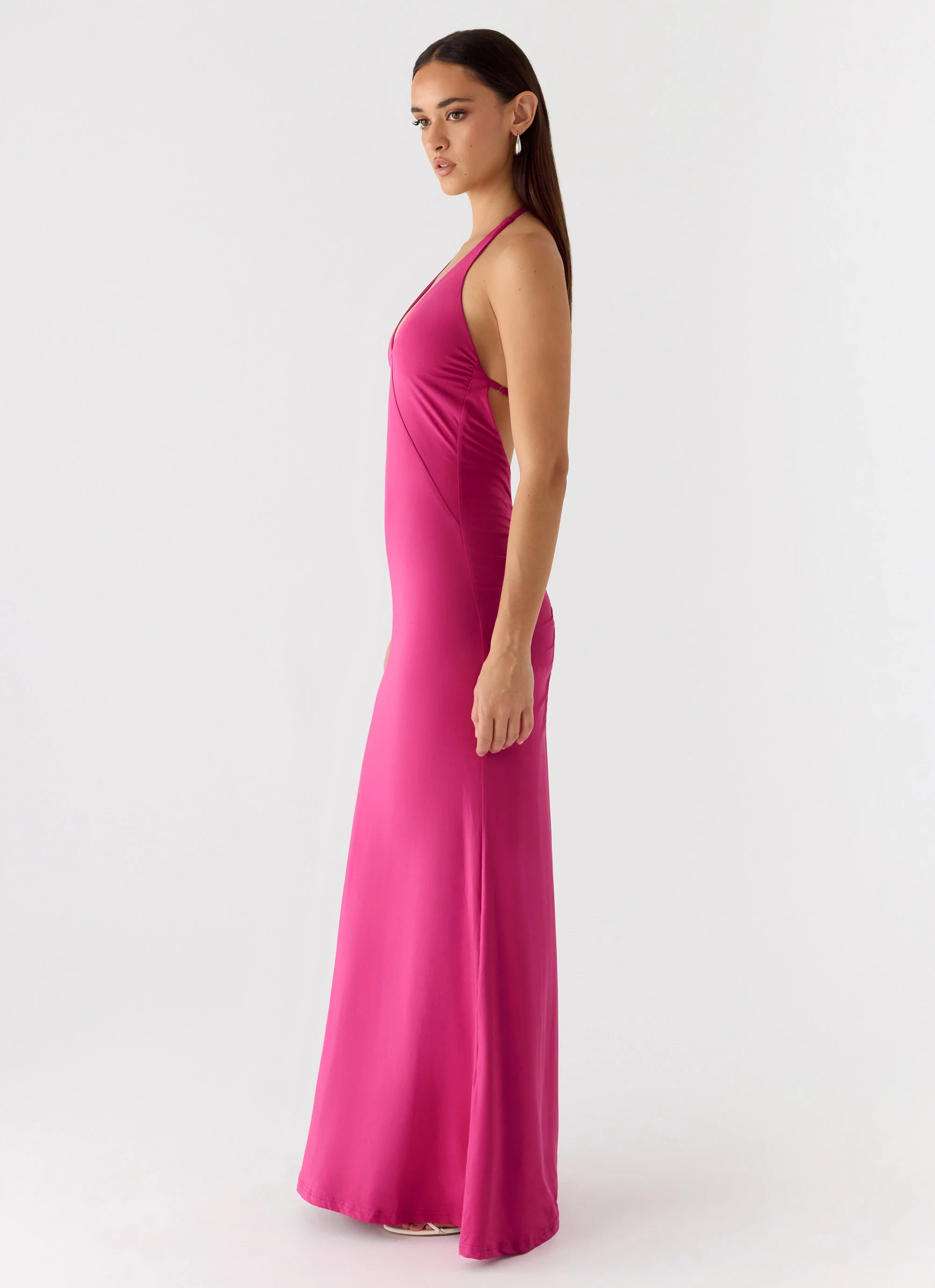 Have Your Attention Maxi Dress - Fuchsia - Image 2