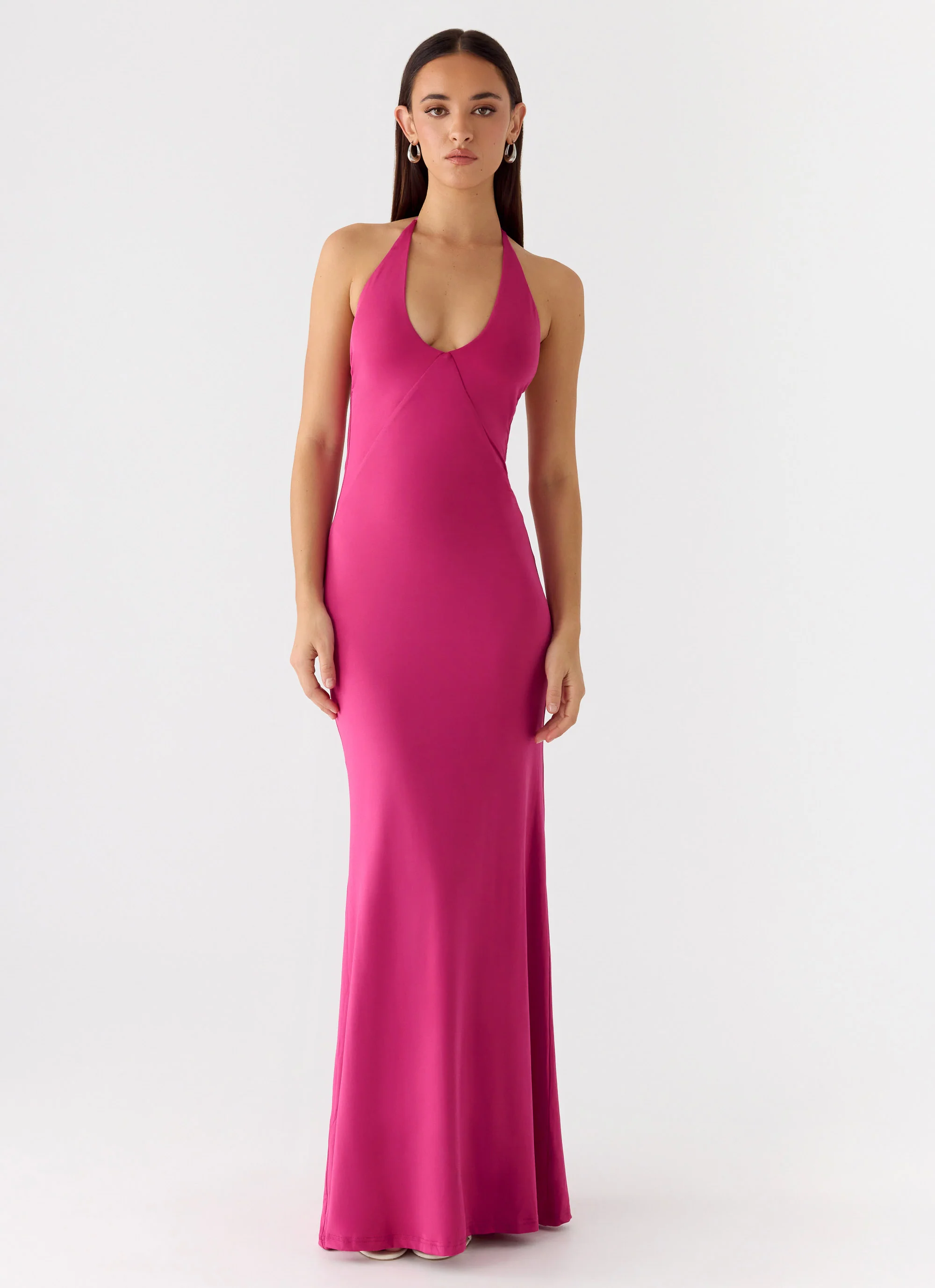 Have Your Attention Maxi Dress - Fuchsia - Image 4