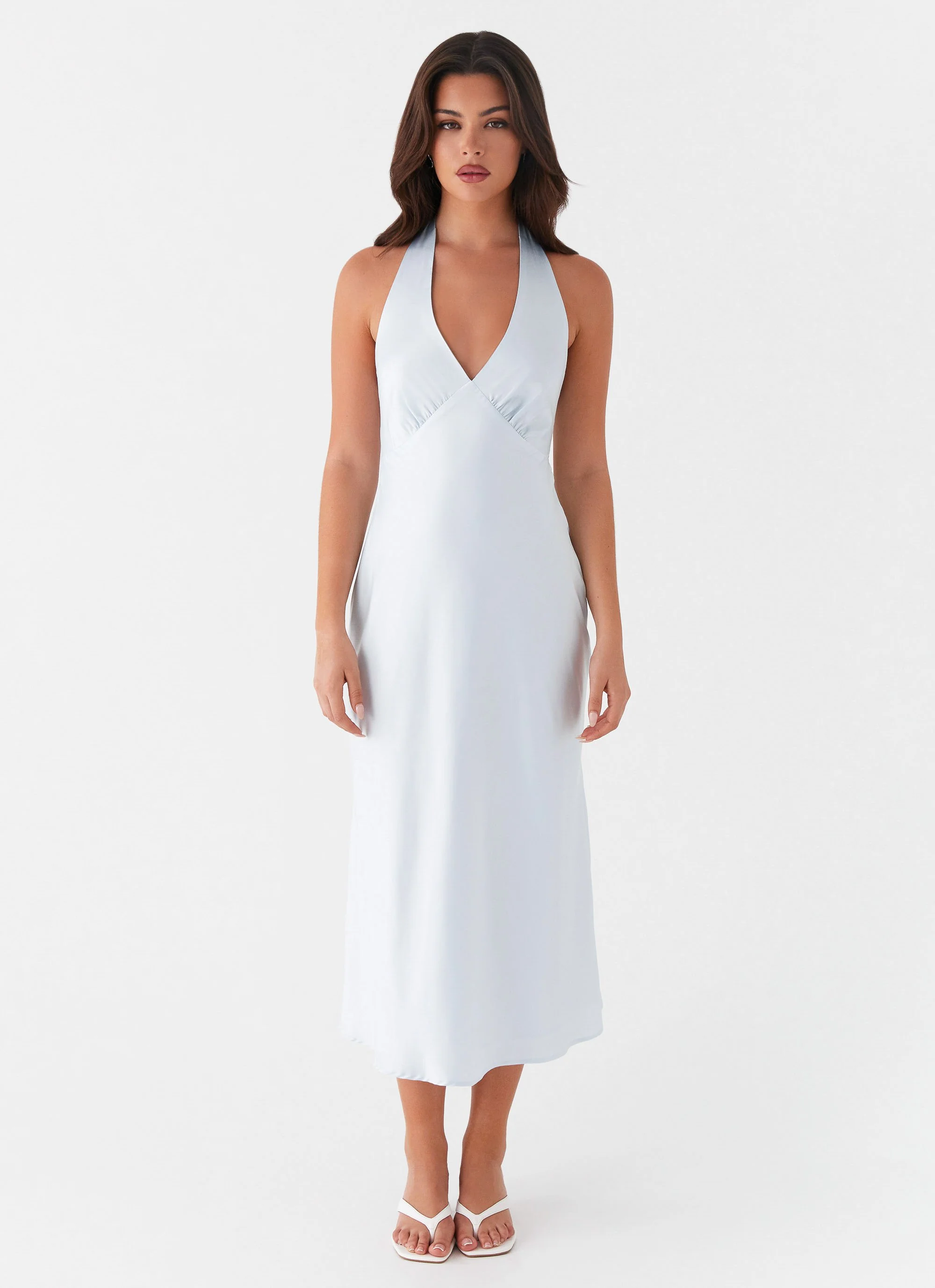 Heavy Hearted Midi Dress - Blue