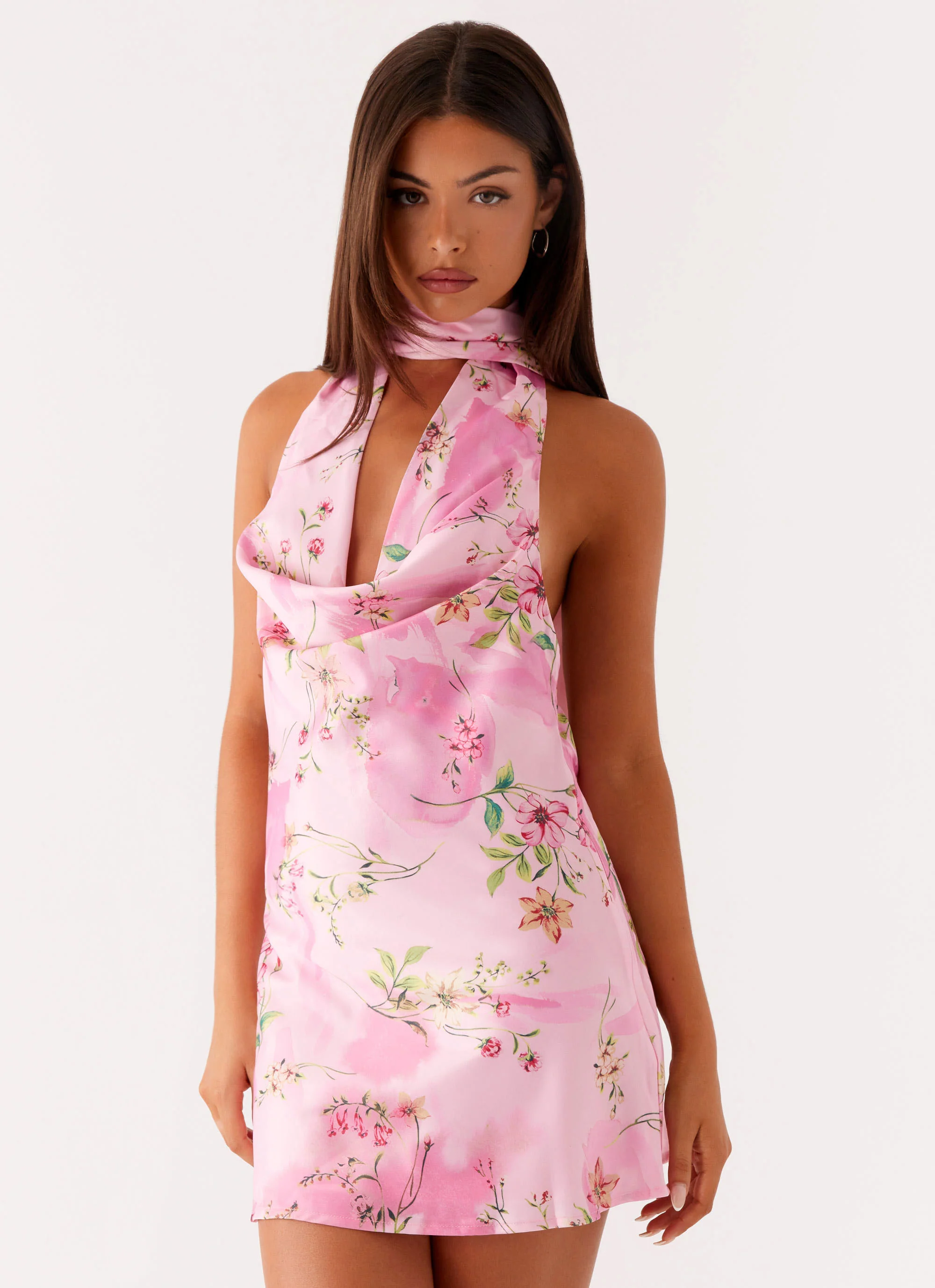 Heidi Mini Dress - Pink Floral - Image 4