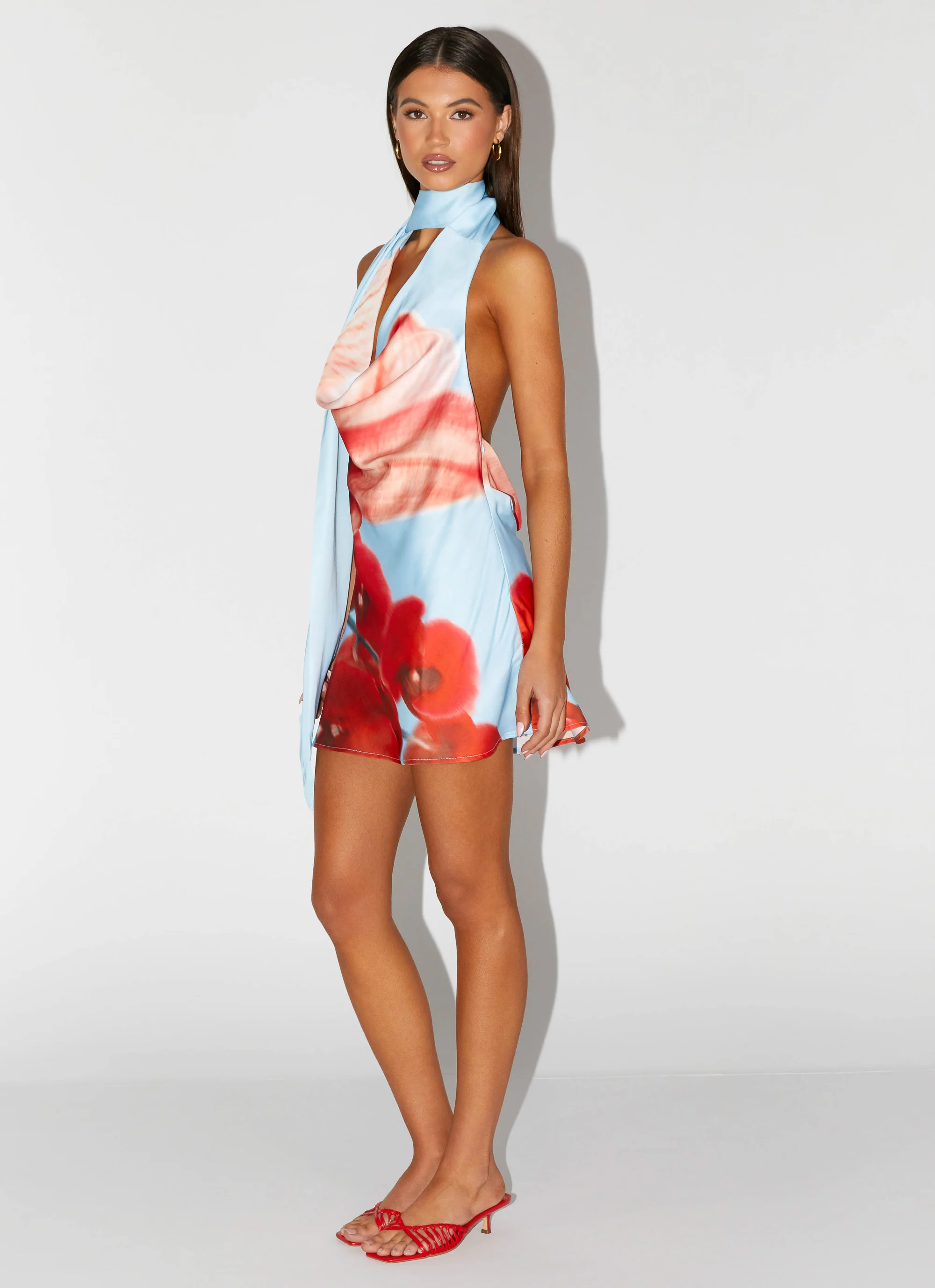 Heidi Mini Dress - Turquoise Bloom - Image 6
