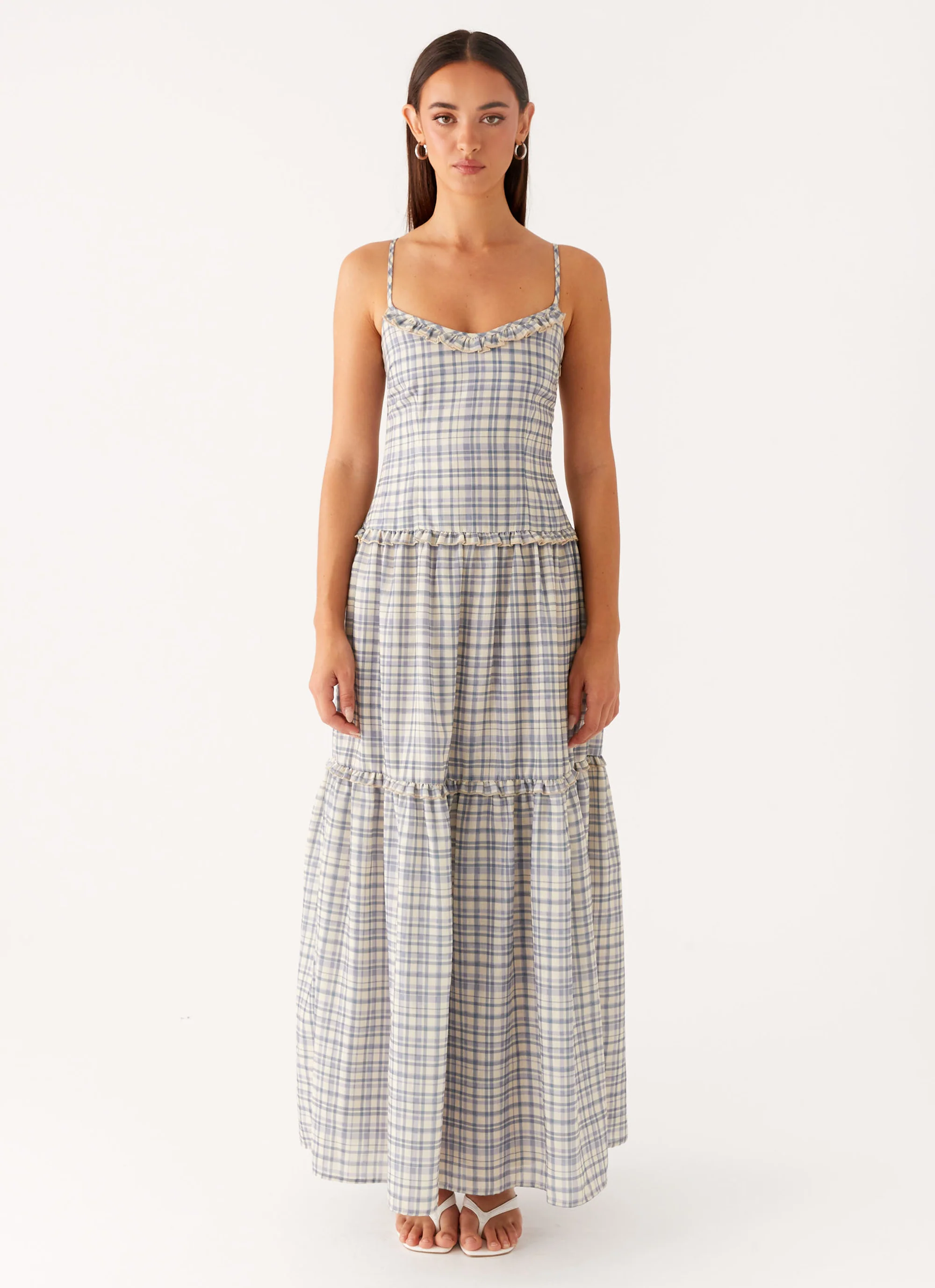 Hermie Midi Dress - Check - Image 2