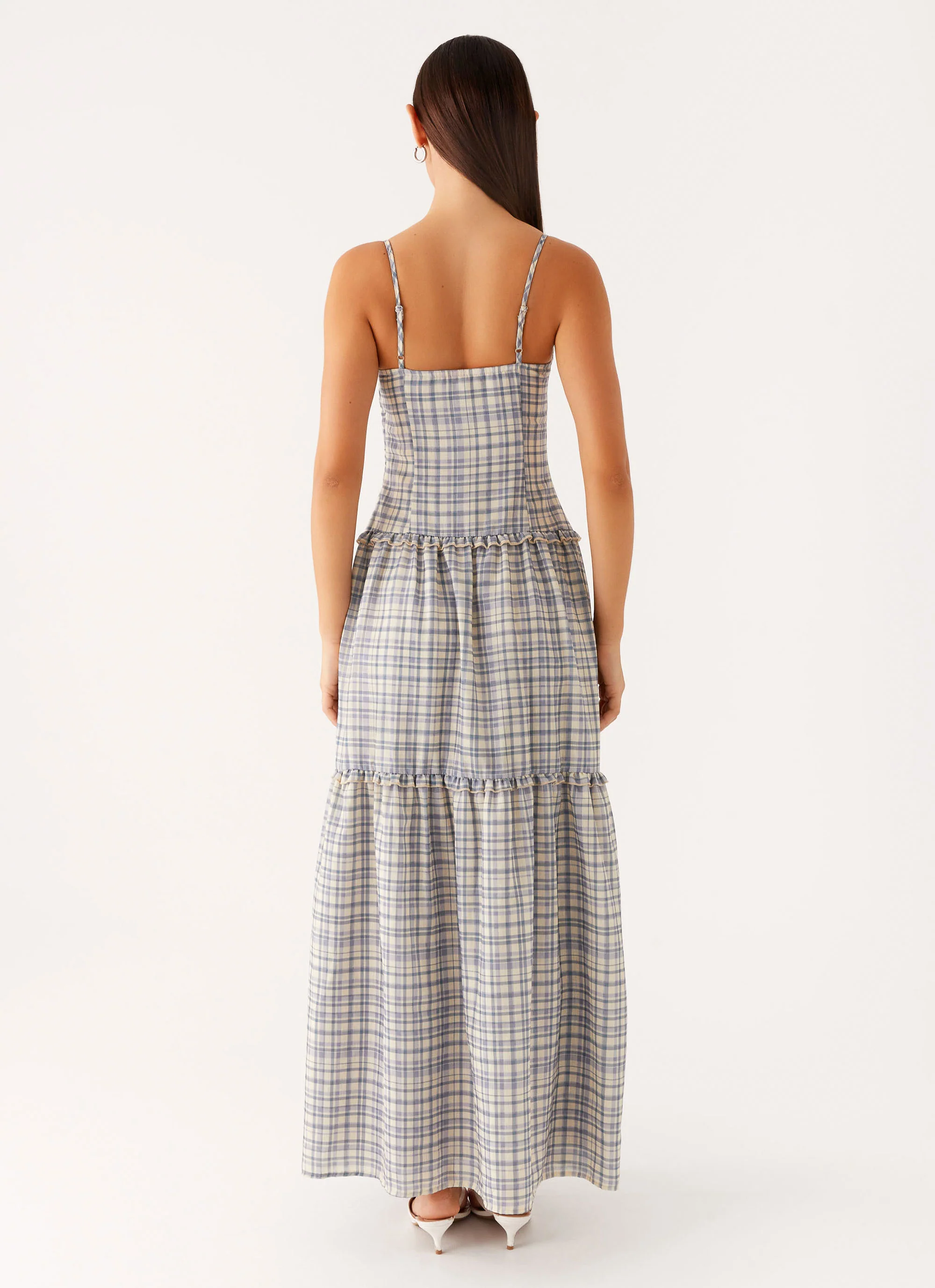 Hermie Midi Dress - Check - Image 4