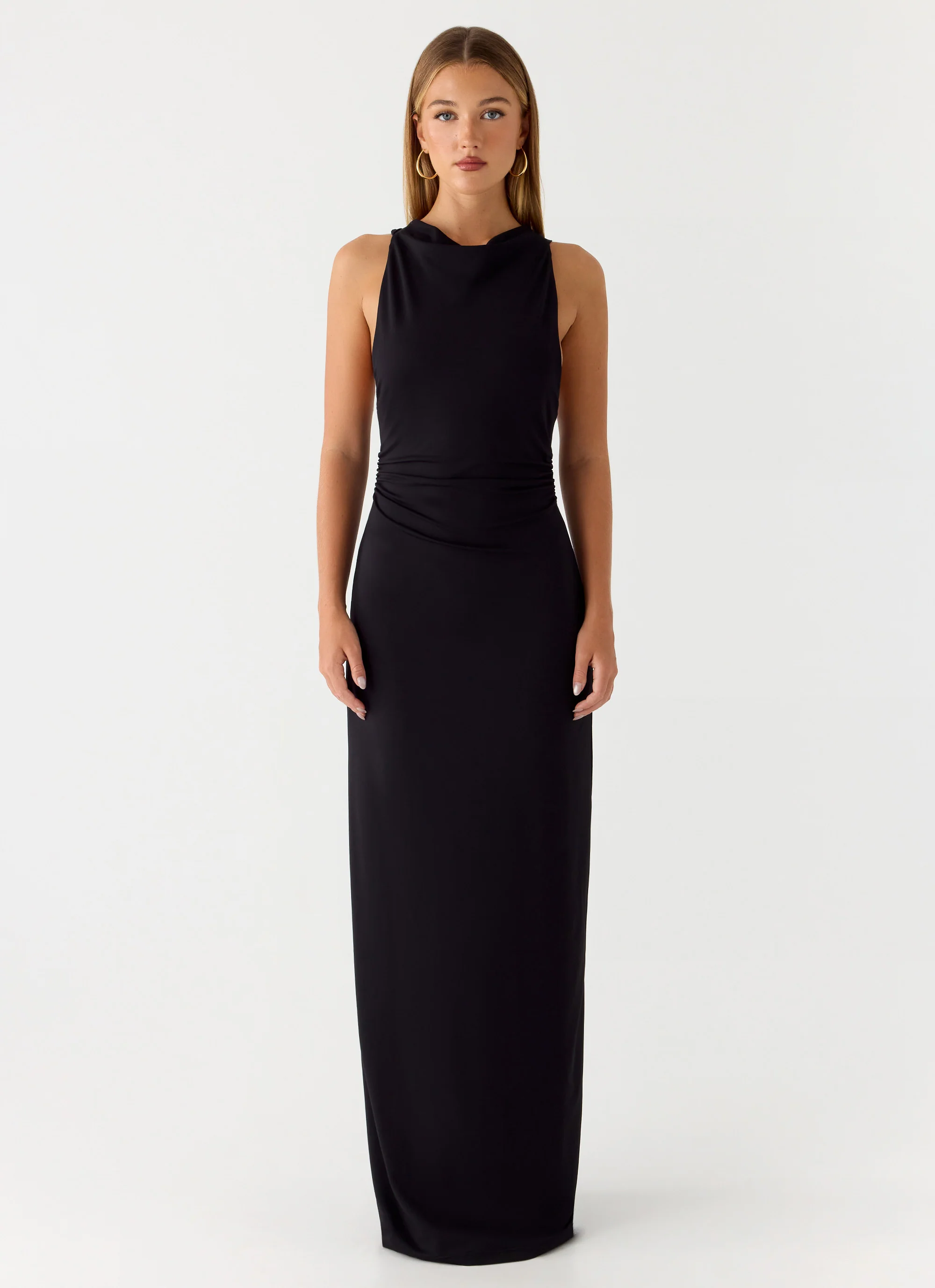 Hidden Agenda Maxi Dress - Black - Image 2