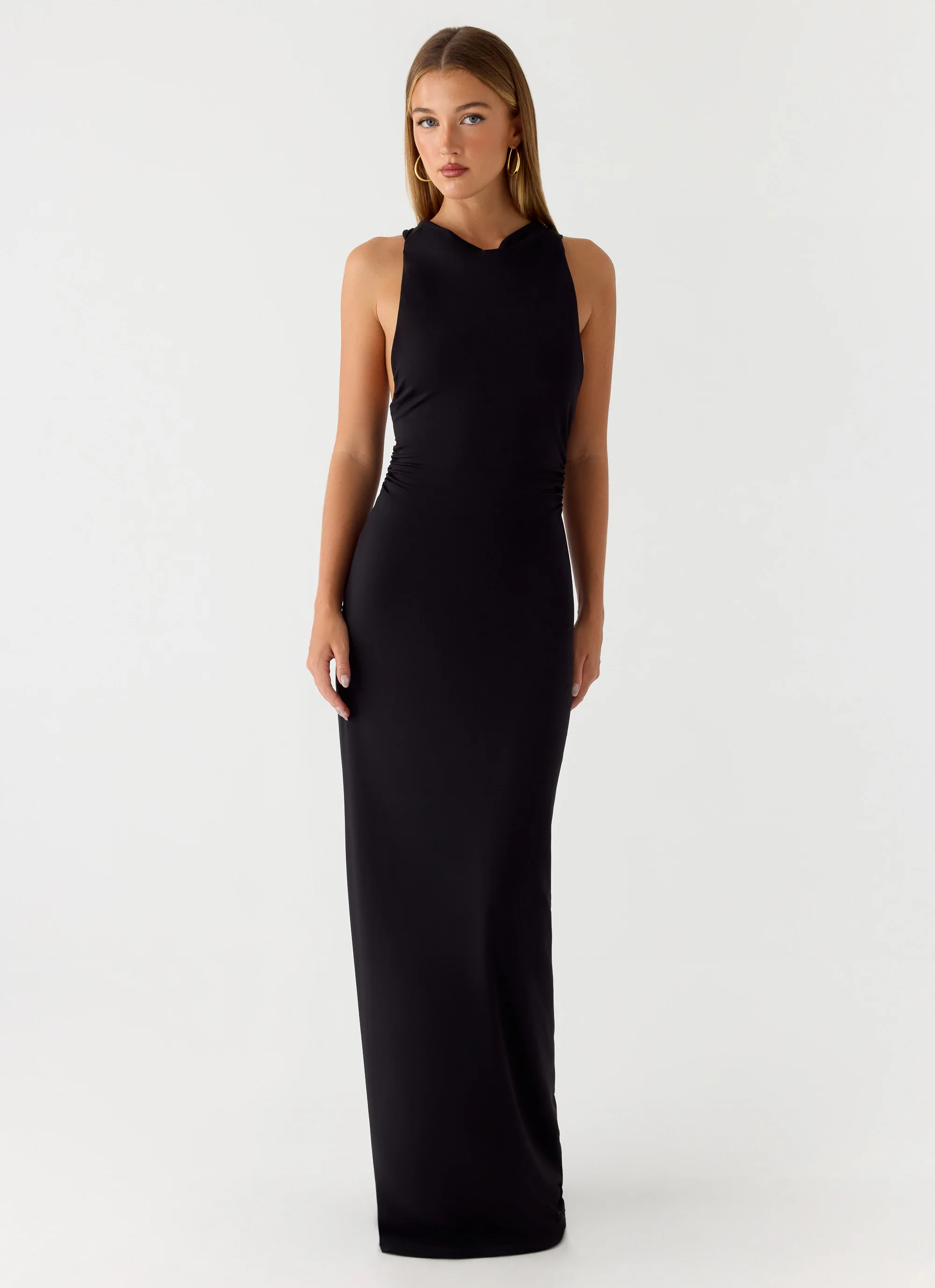Hidden Agenda Maxi Dress - Black - Image 6