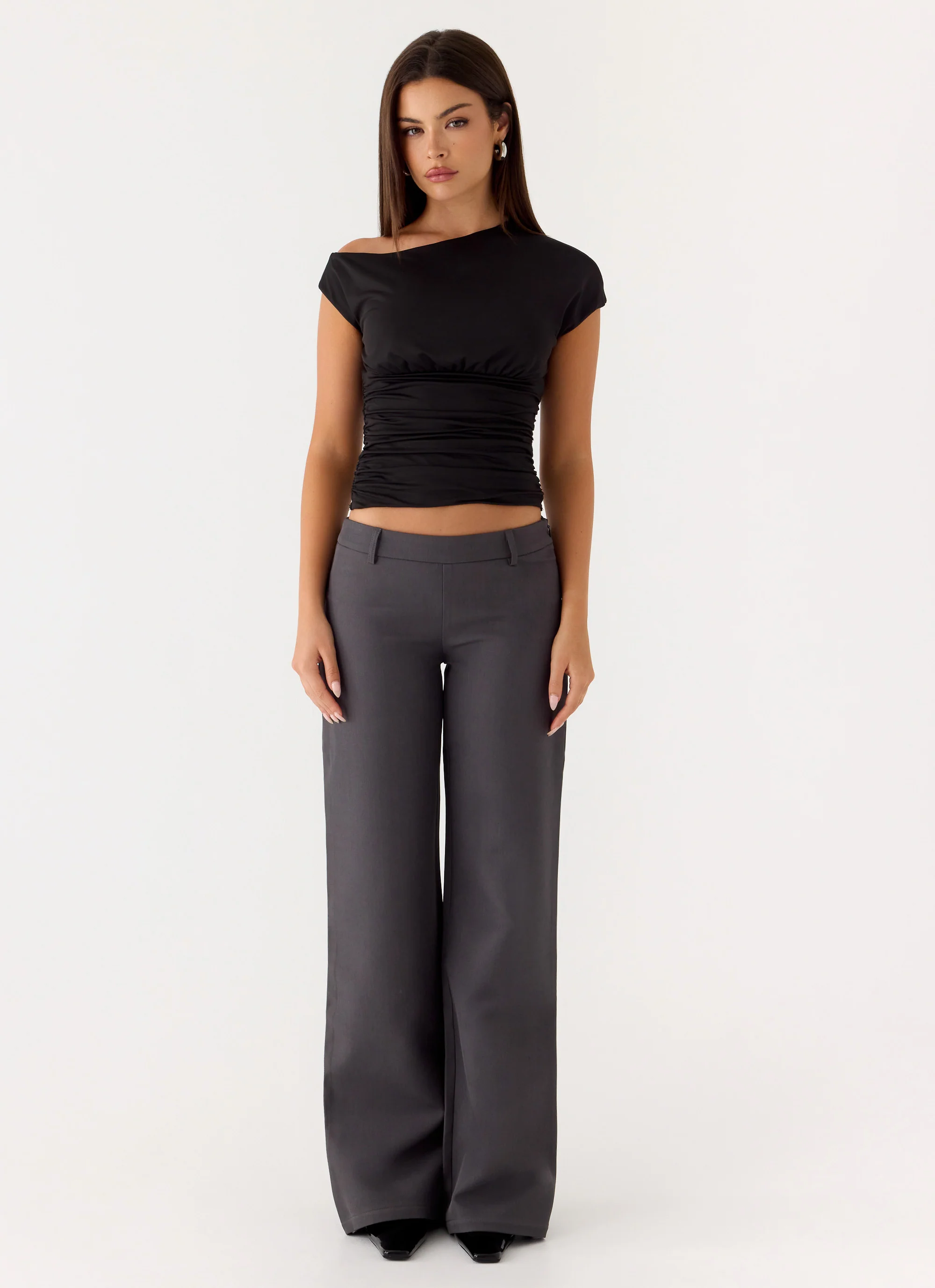 Hot as Ice Low Rise Pants - Grey - Image 5