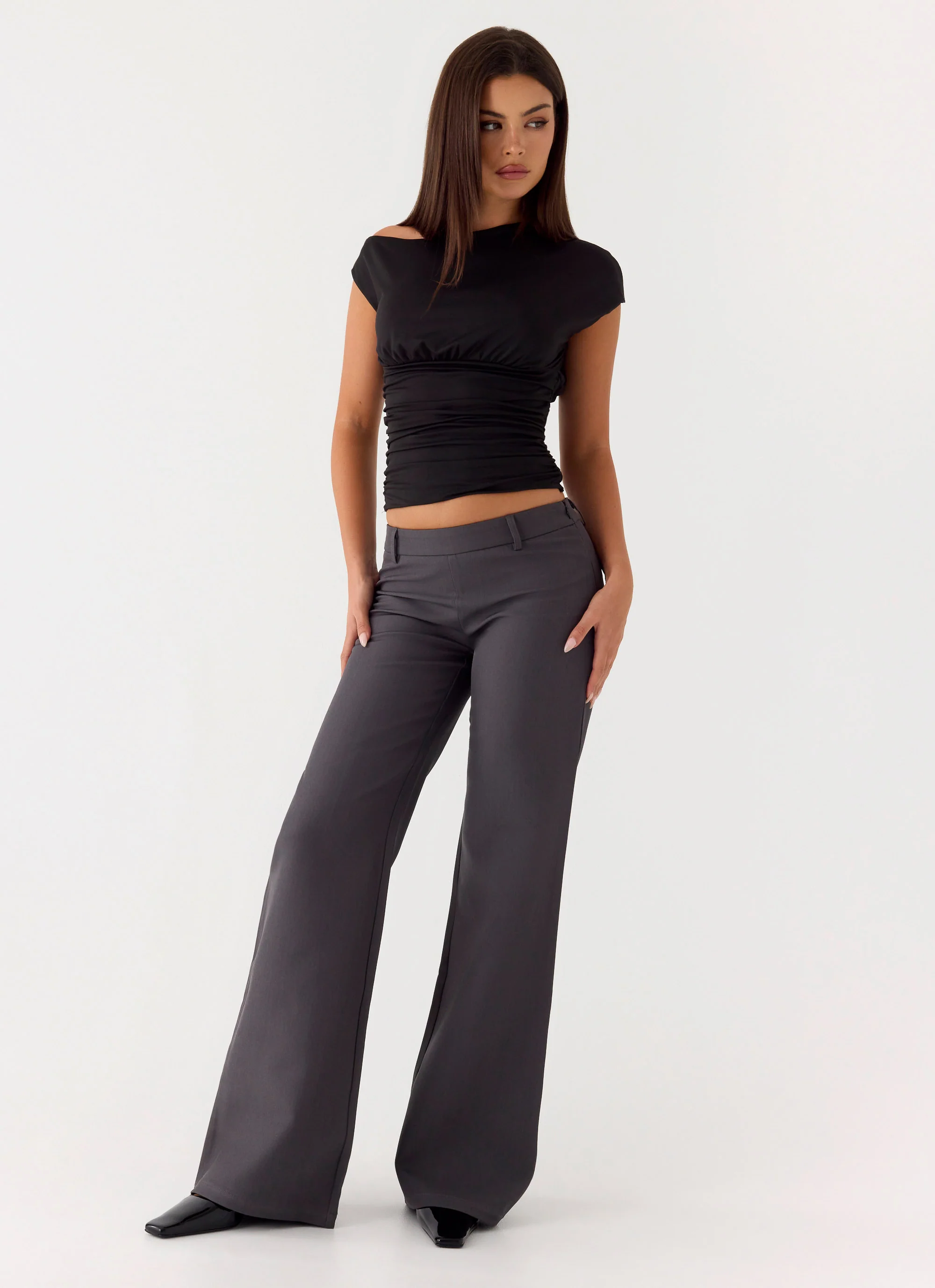 Hot as Ice Low Rise Pants - Grey - Image 6