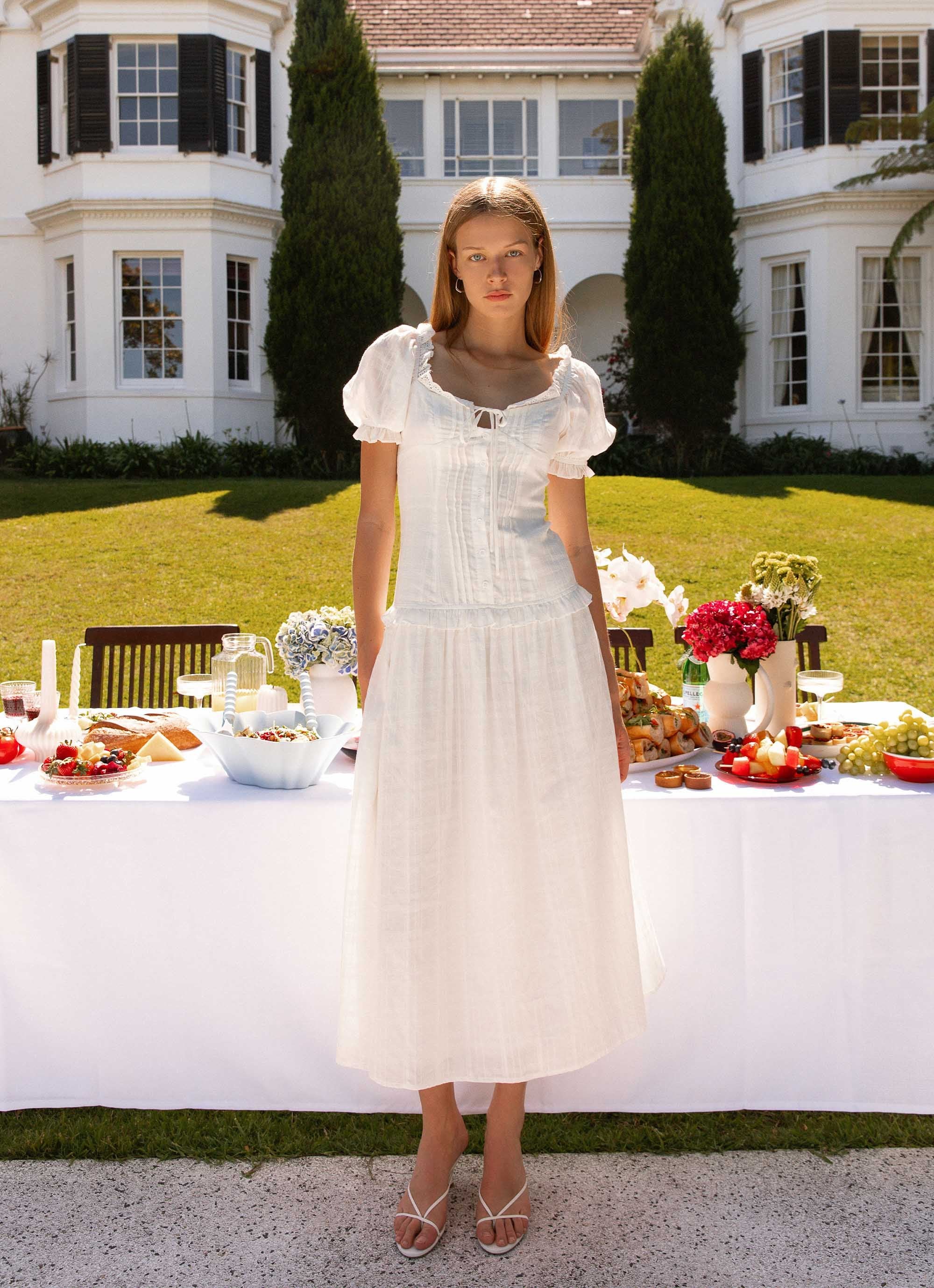 Hundred Percent Midi Dress - White - Image 2