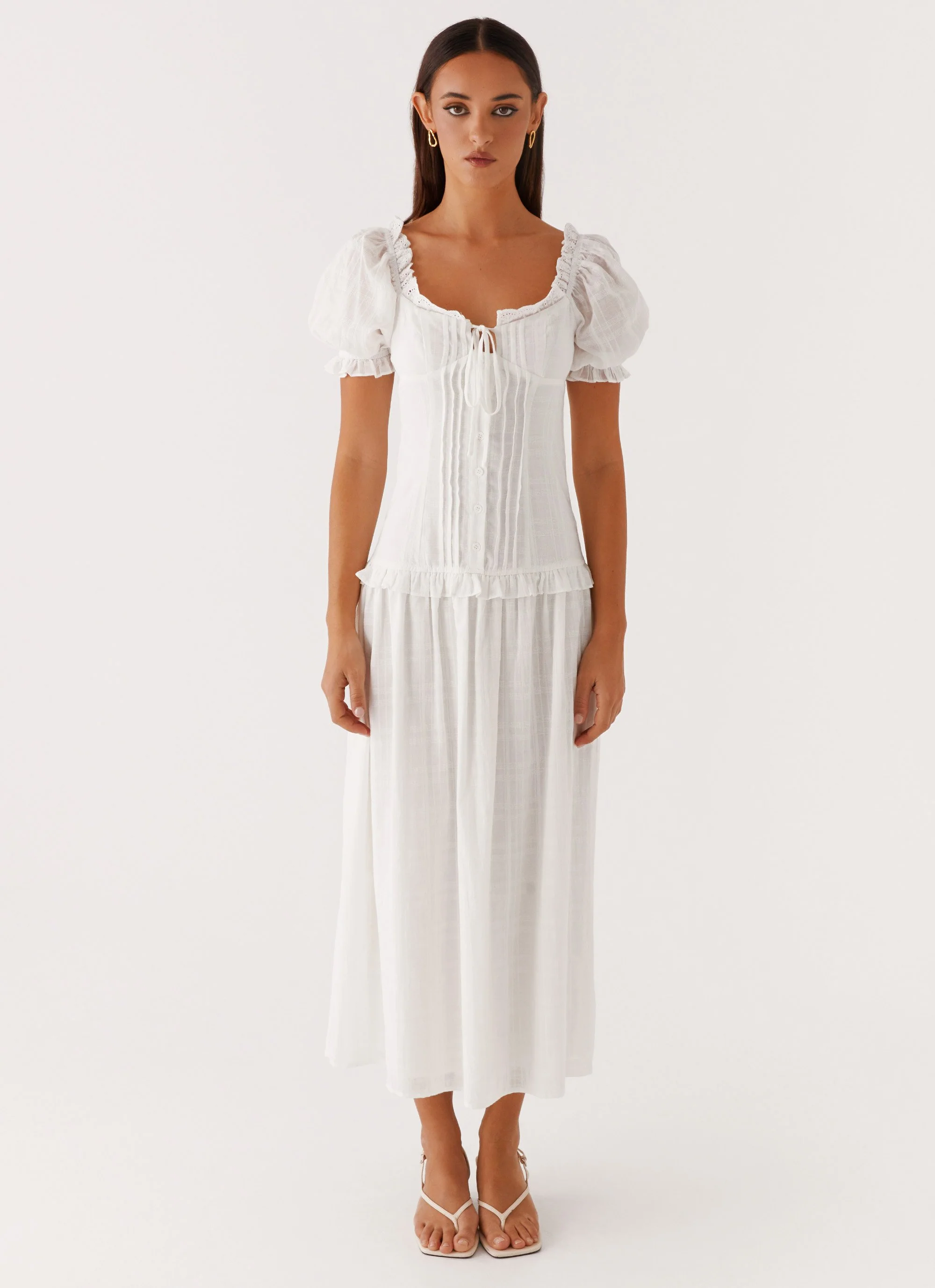 Hundred Percent Midi Dress - White - Image 3