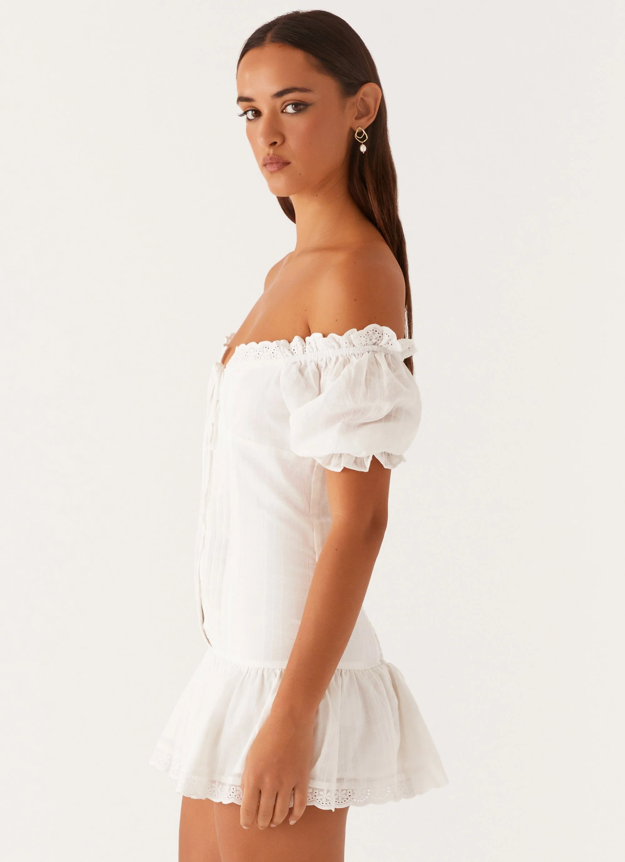 Hundred Percent Mini Dress - White - Image 4