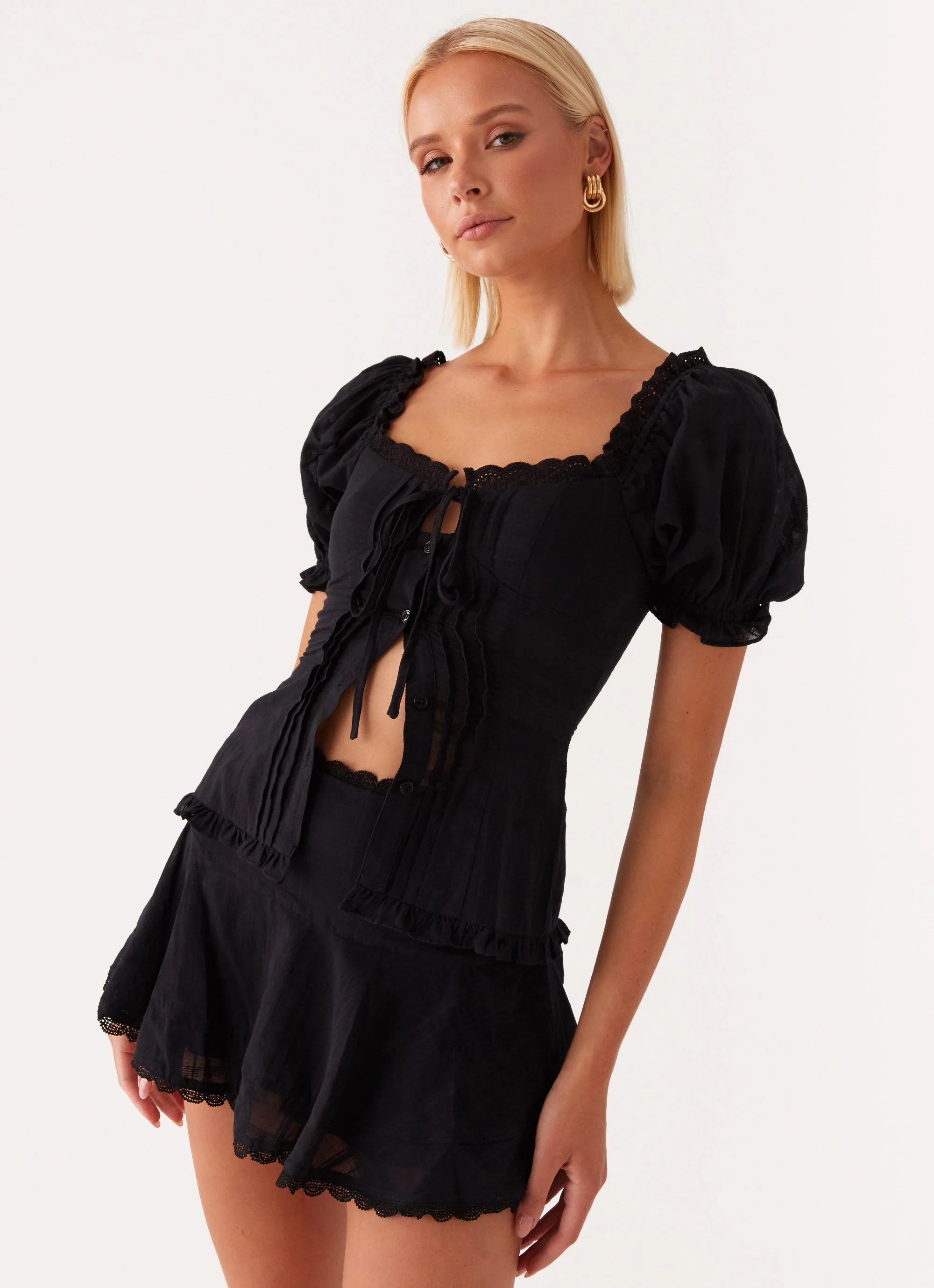 Hundred Percent Mini Skirt - Black - Image 6