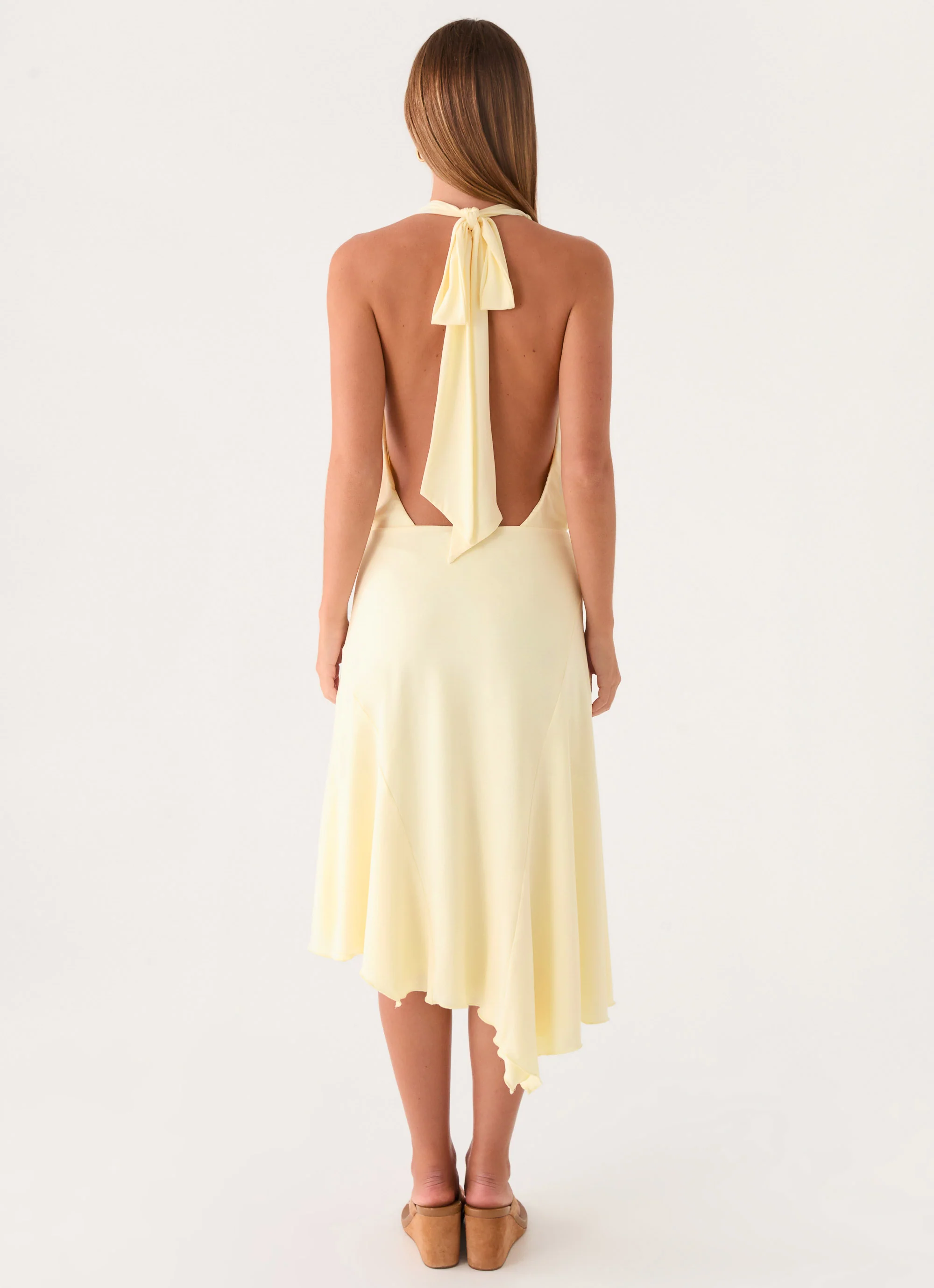 Ignite It Midi Dress - Lemon - Image 3