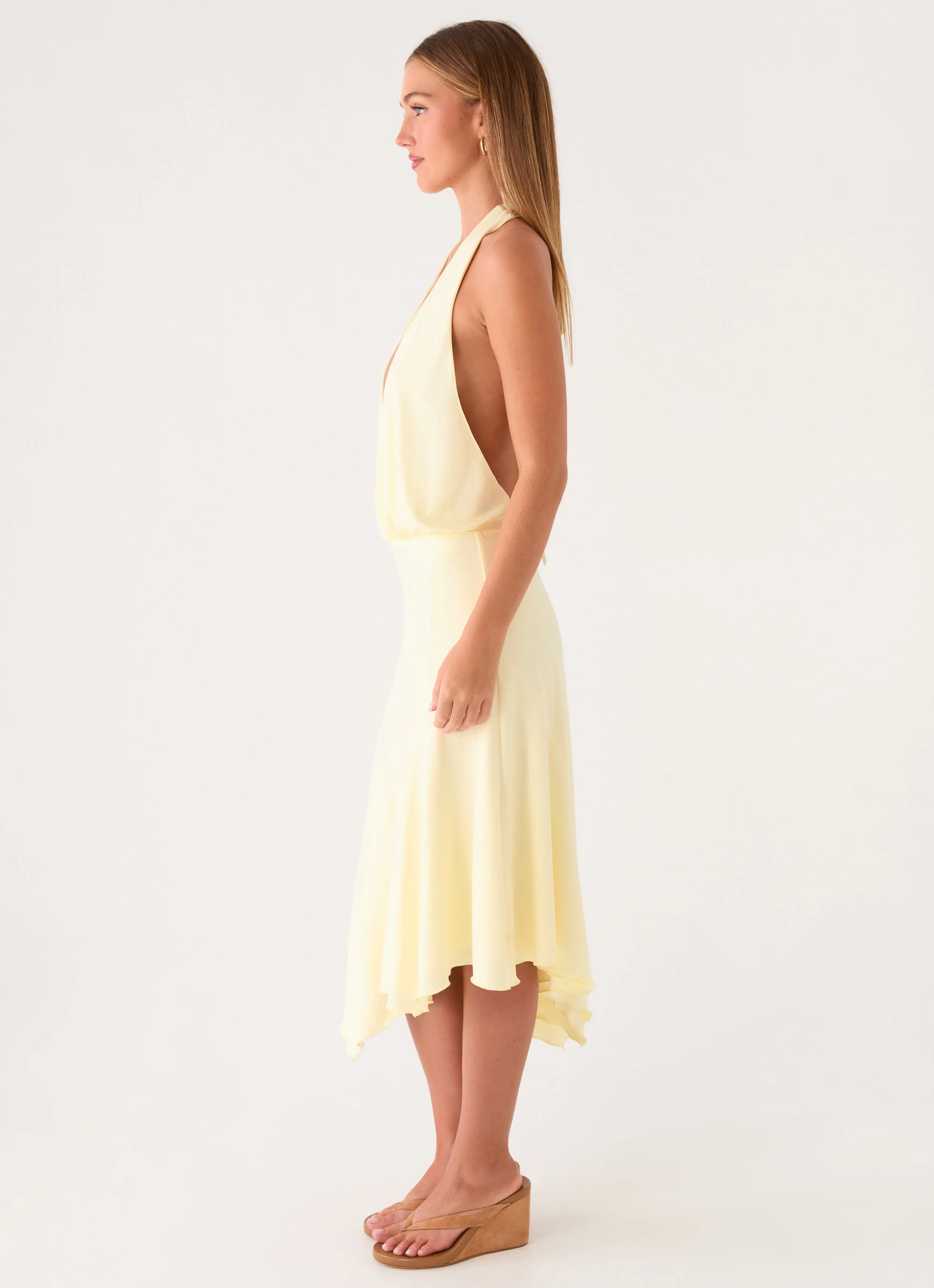 Ignite It Midi Dress - Lemon - Image 4