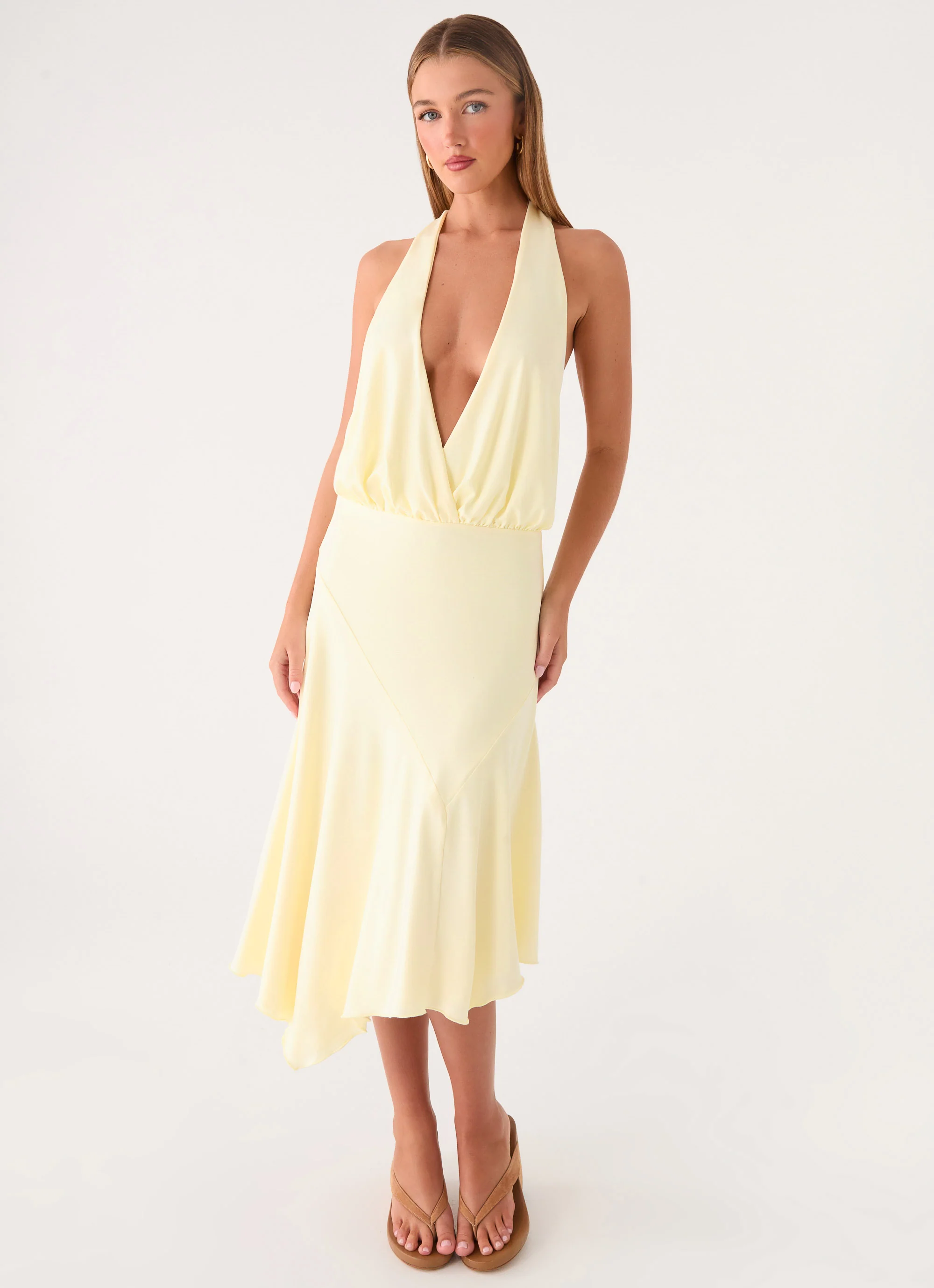 Ignite It Midi Dress - Lemon - Image 6