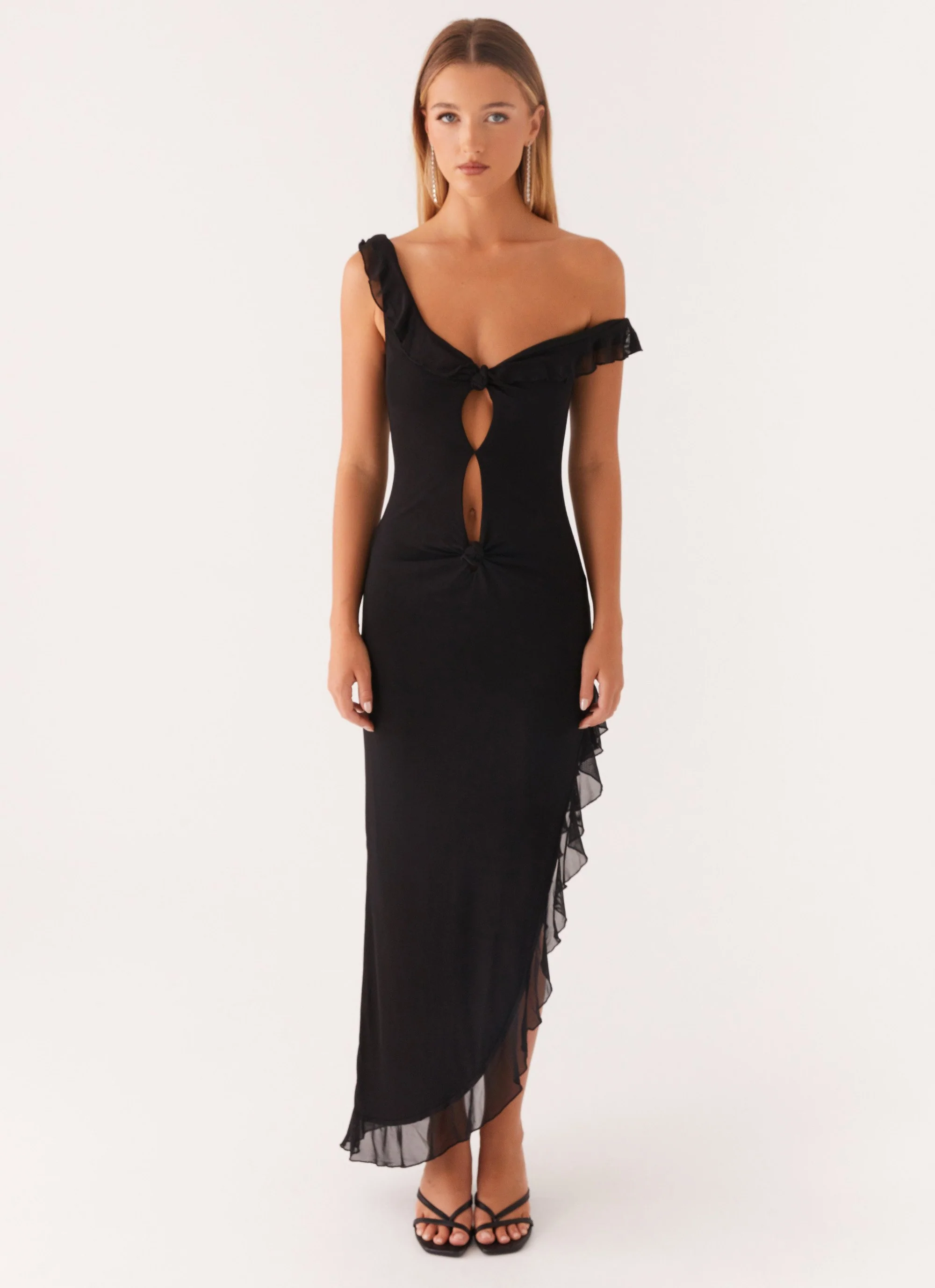 Impossible Cut Out Midi Dress - Black - Image 2