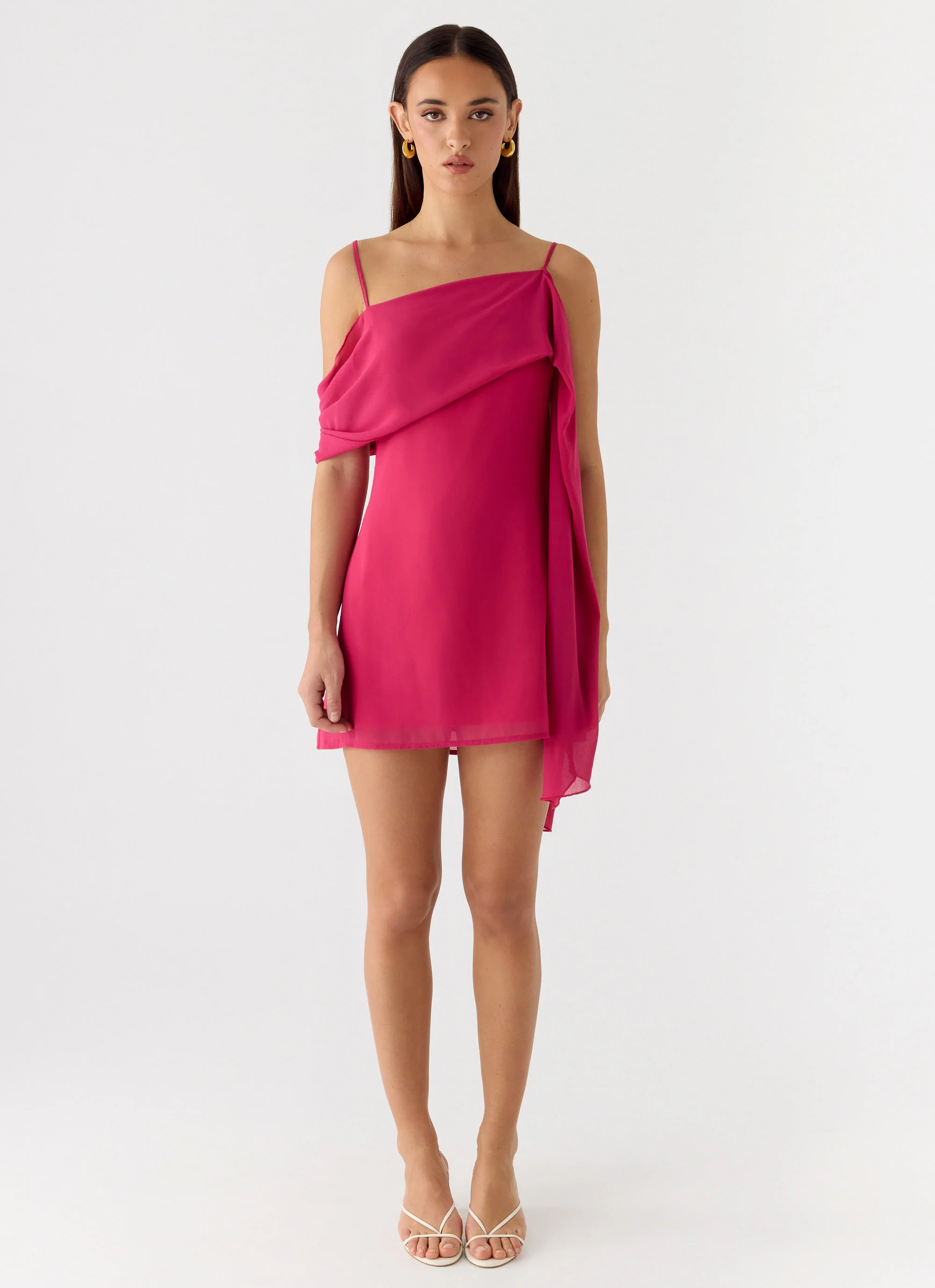 In Your Place Mini Dress - Fuchsia - Image 4