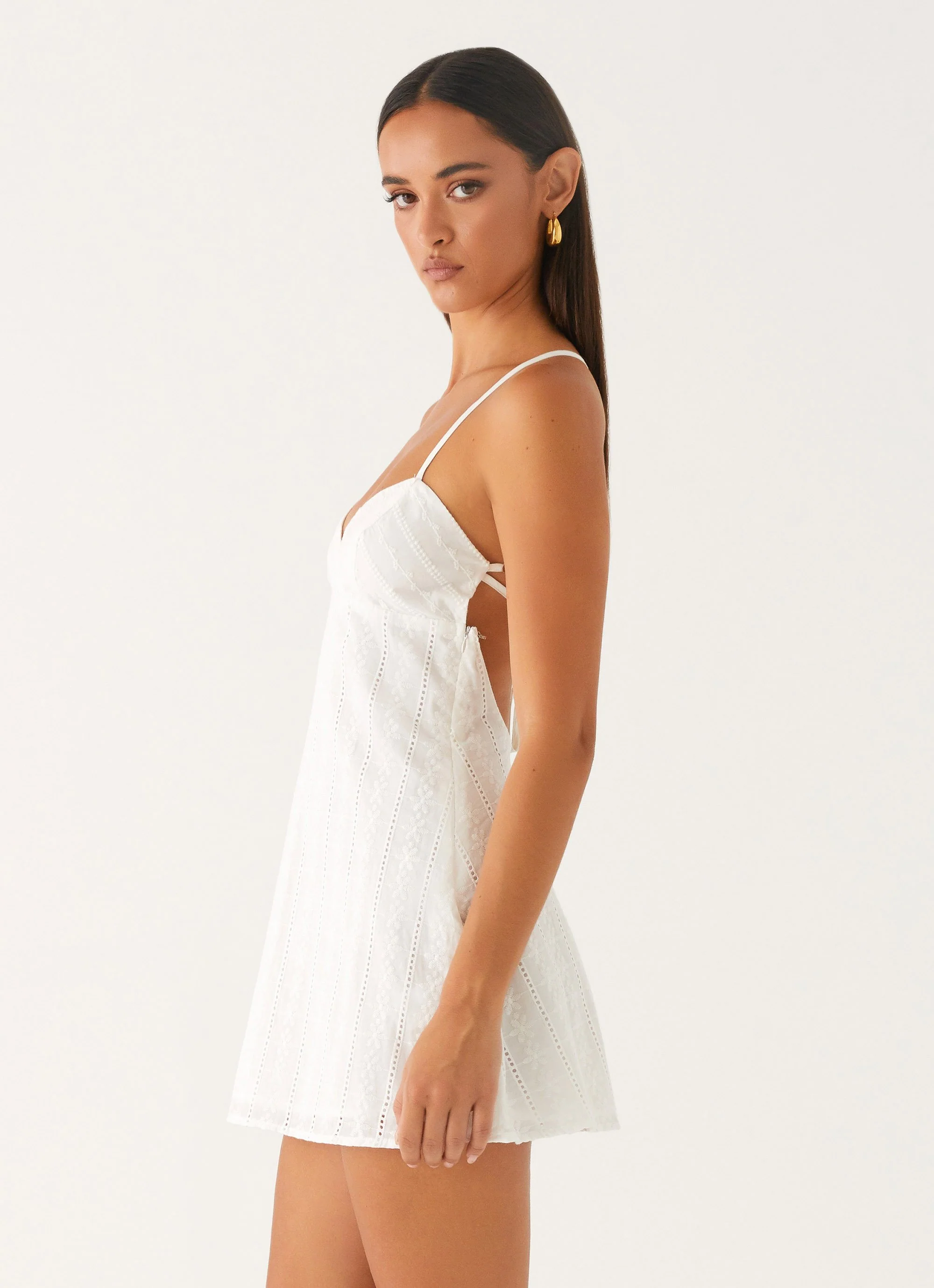 Inara Mini Dress - Ivory - Image 3