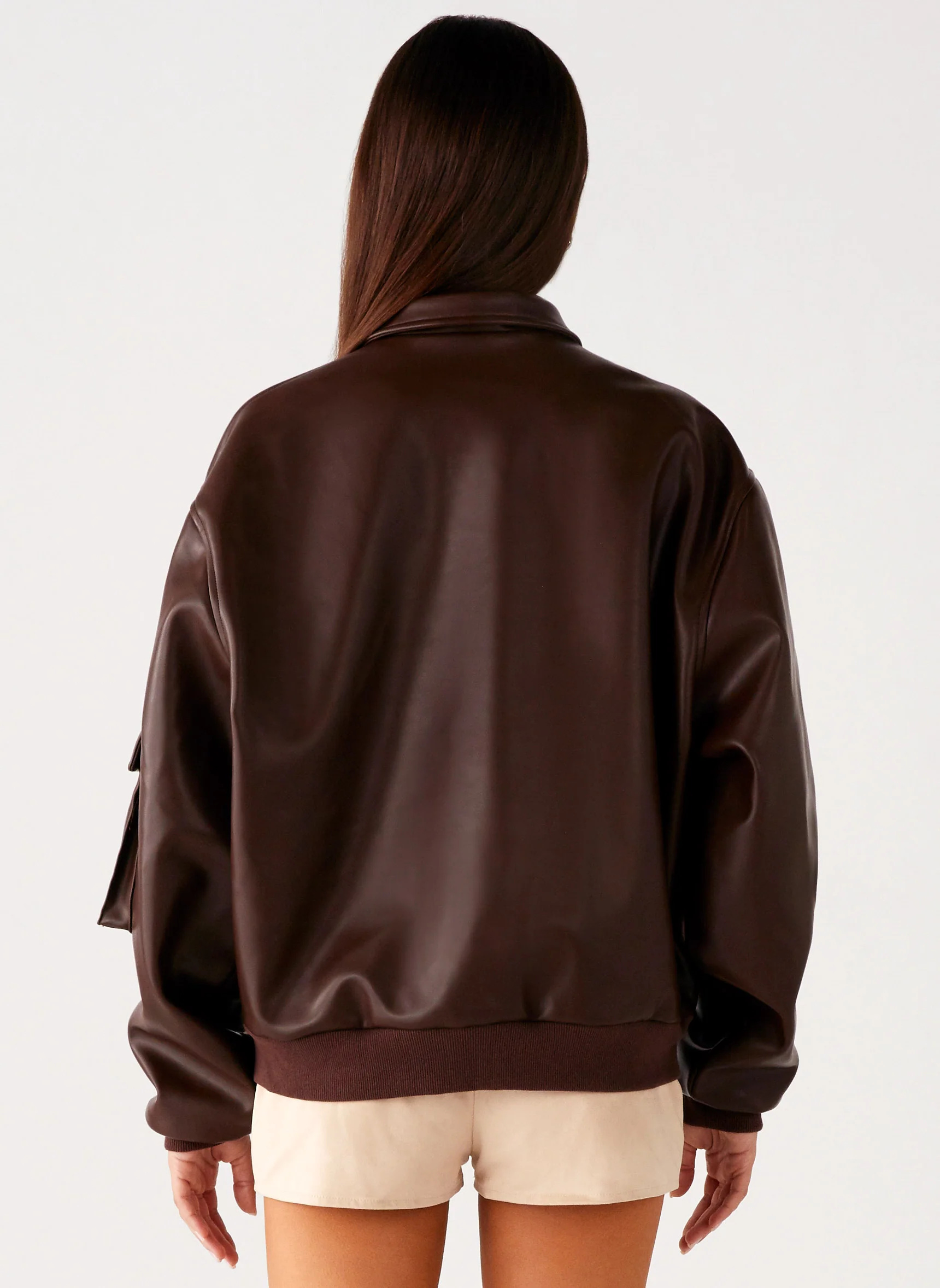 Indara Bomber Jacket - Chocolate - Image 7