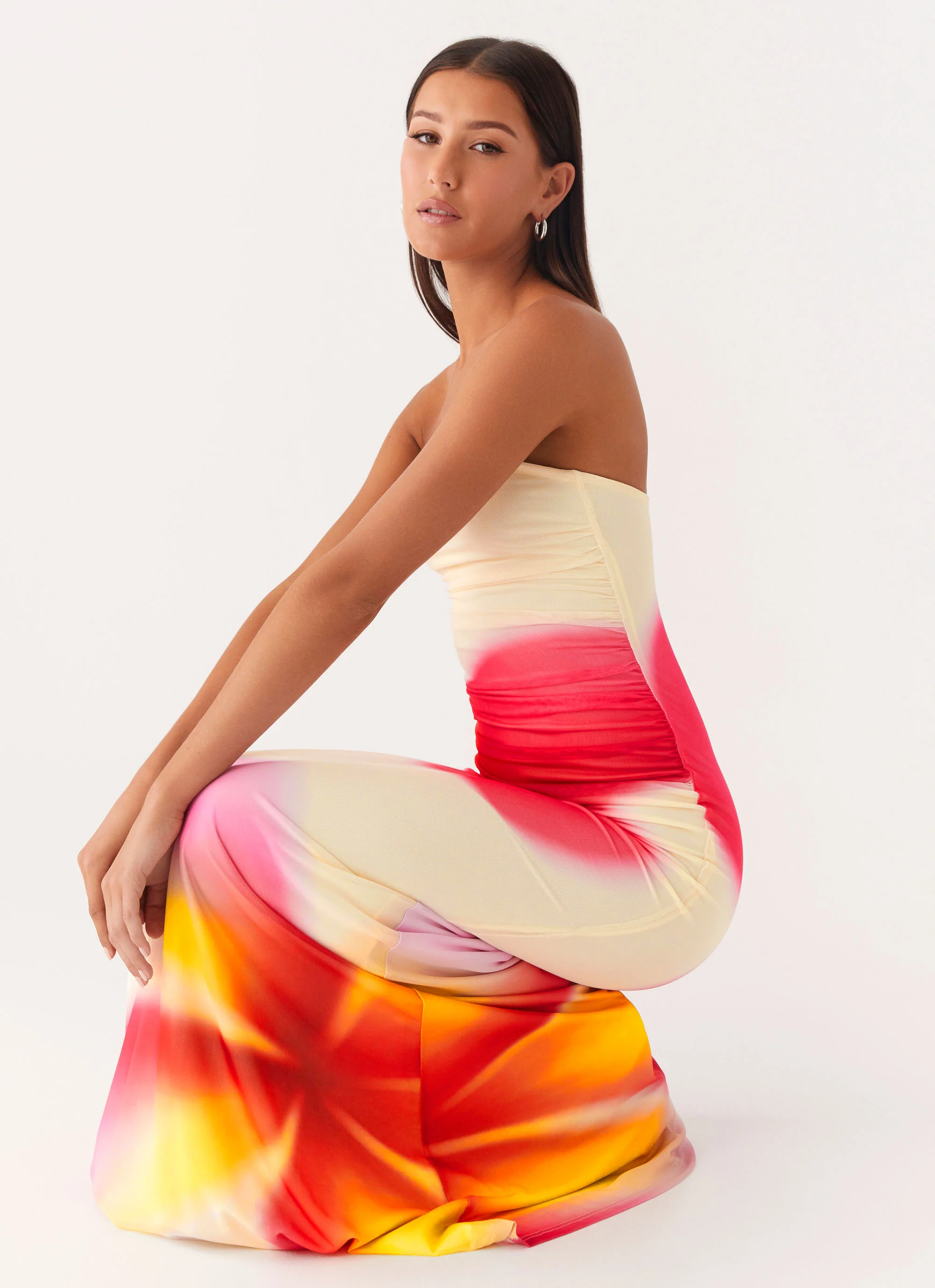 Iroha Strapless Maxi Dress - Frangipani Yellow - Image 6