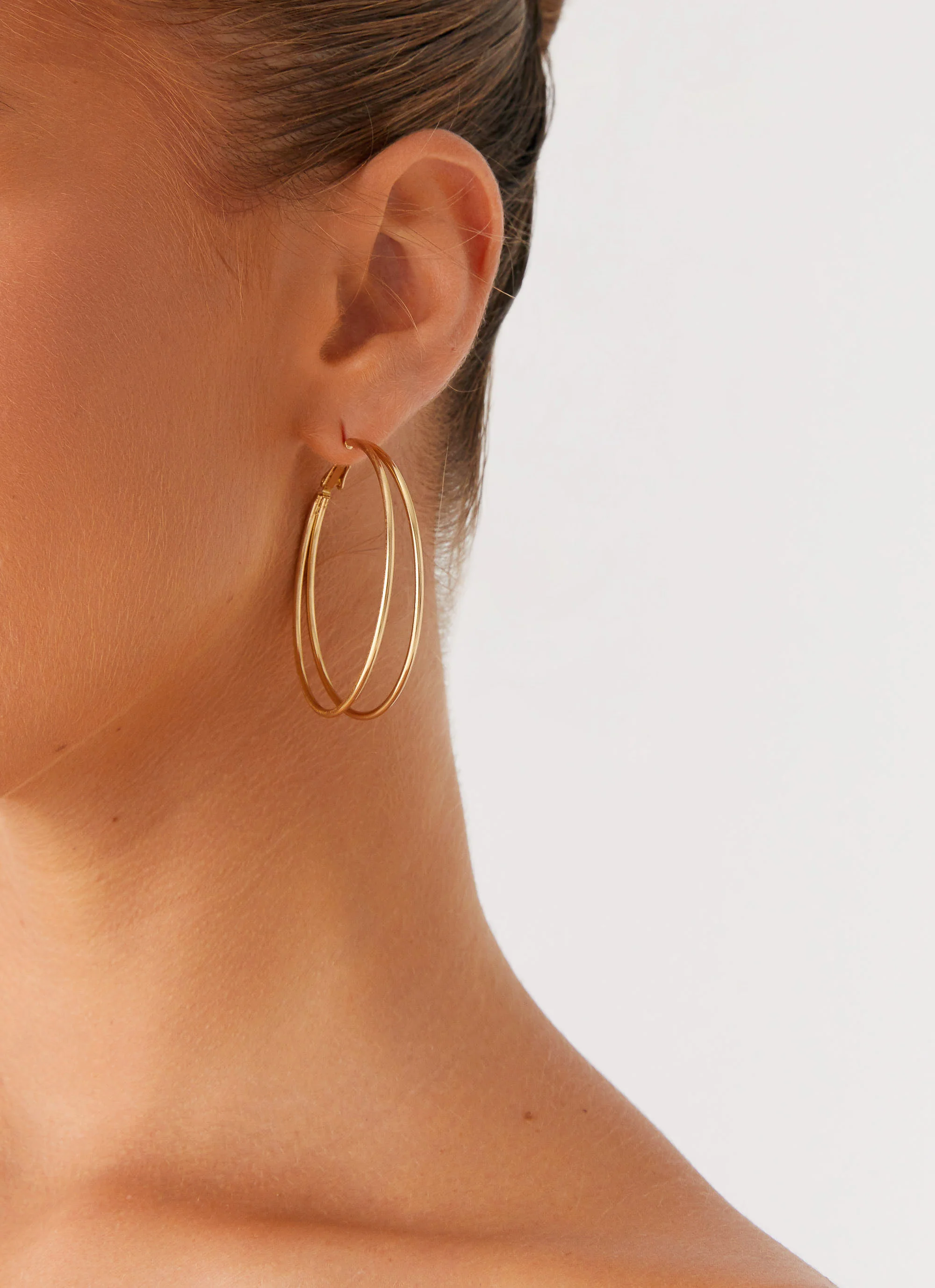 Isabetta Hoop Earrings - Gold - Image 4