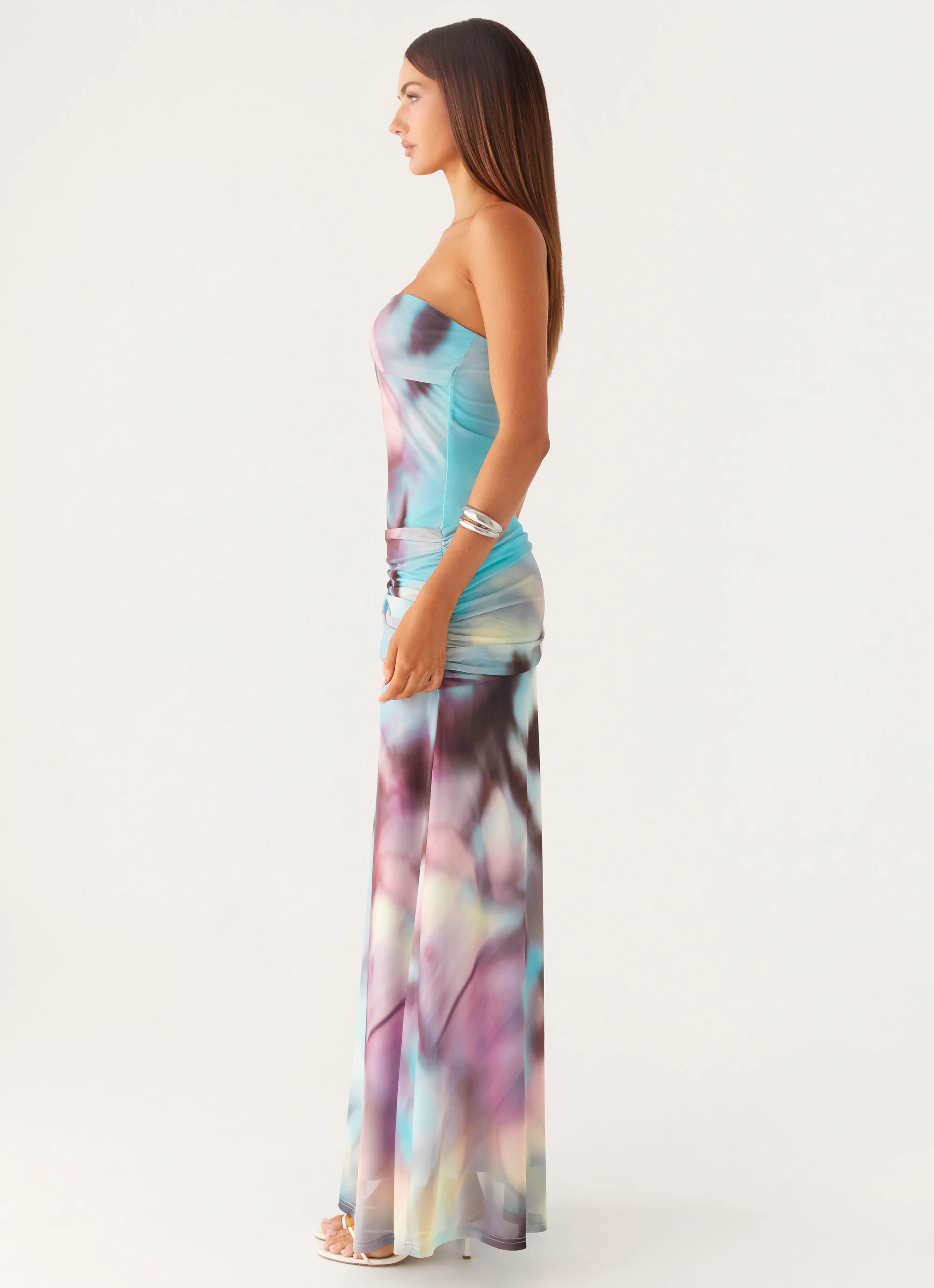 Isle Escape Mesh Maxi Dress - Sea Splash - Image 2