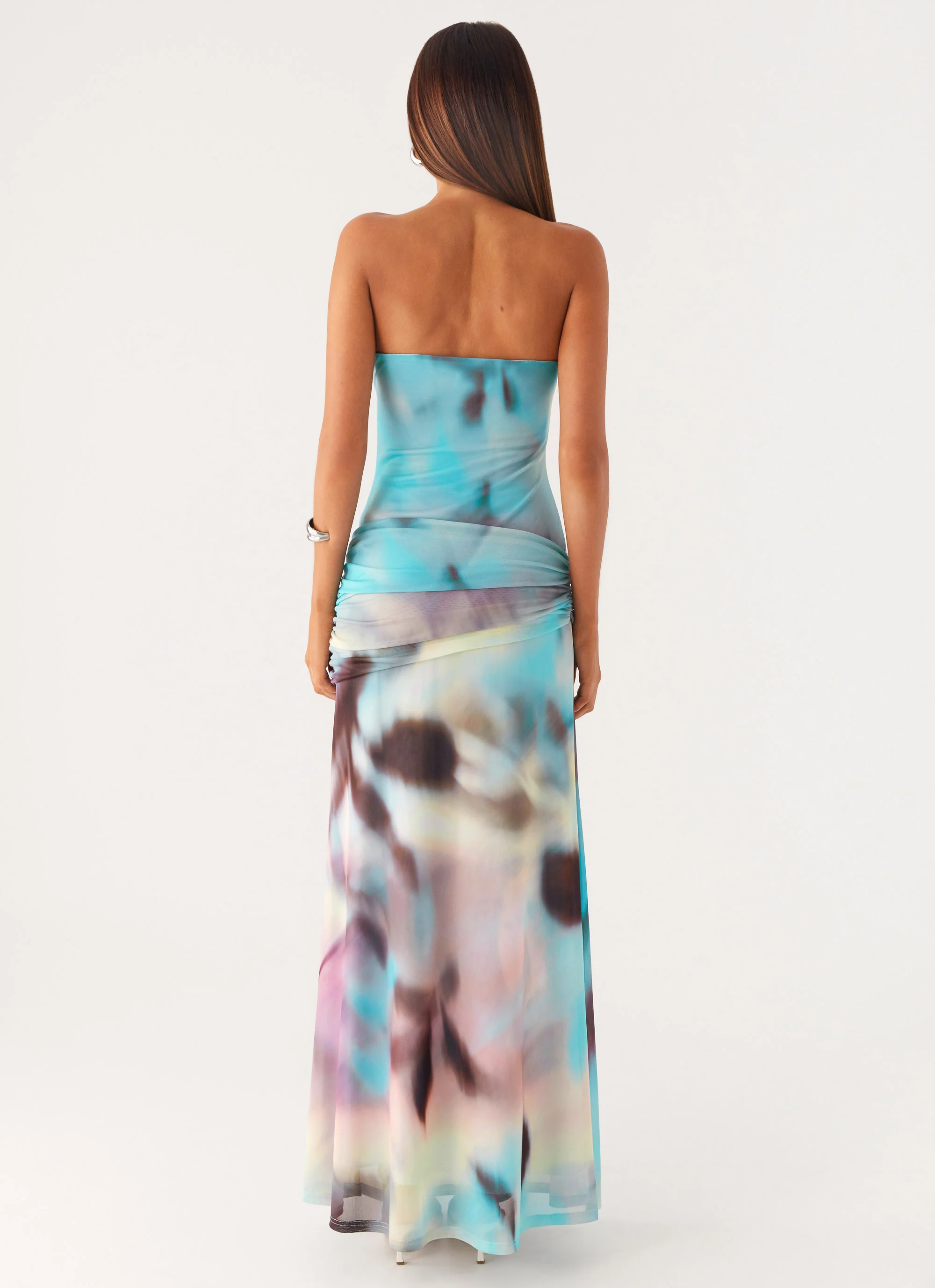 Isle Escape Mesh Maxi Dress - Sea Splash - Image 3