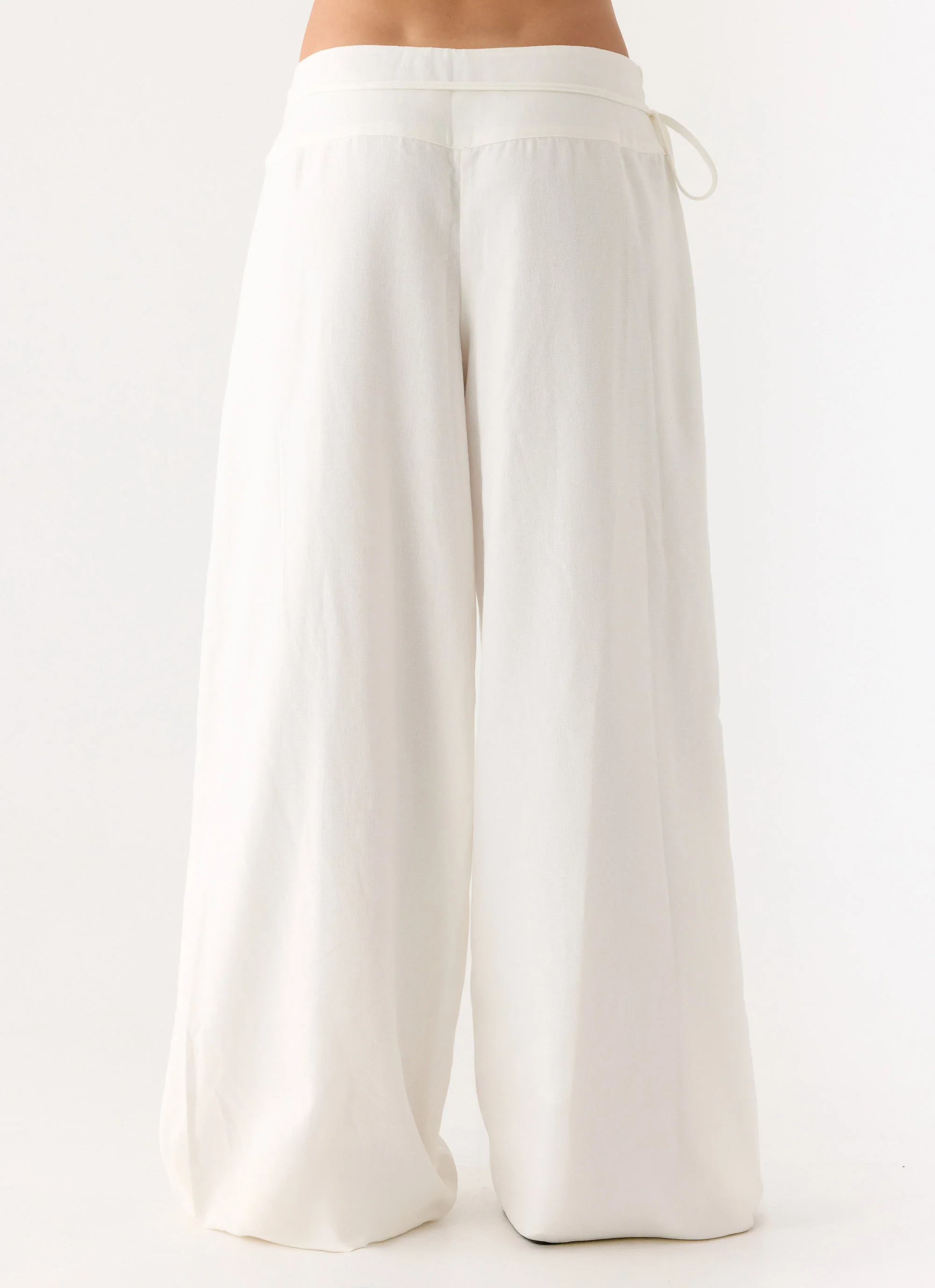 Isobel Linen Pants - White - Image 4