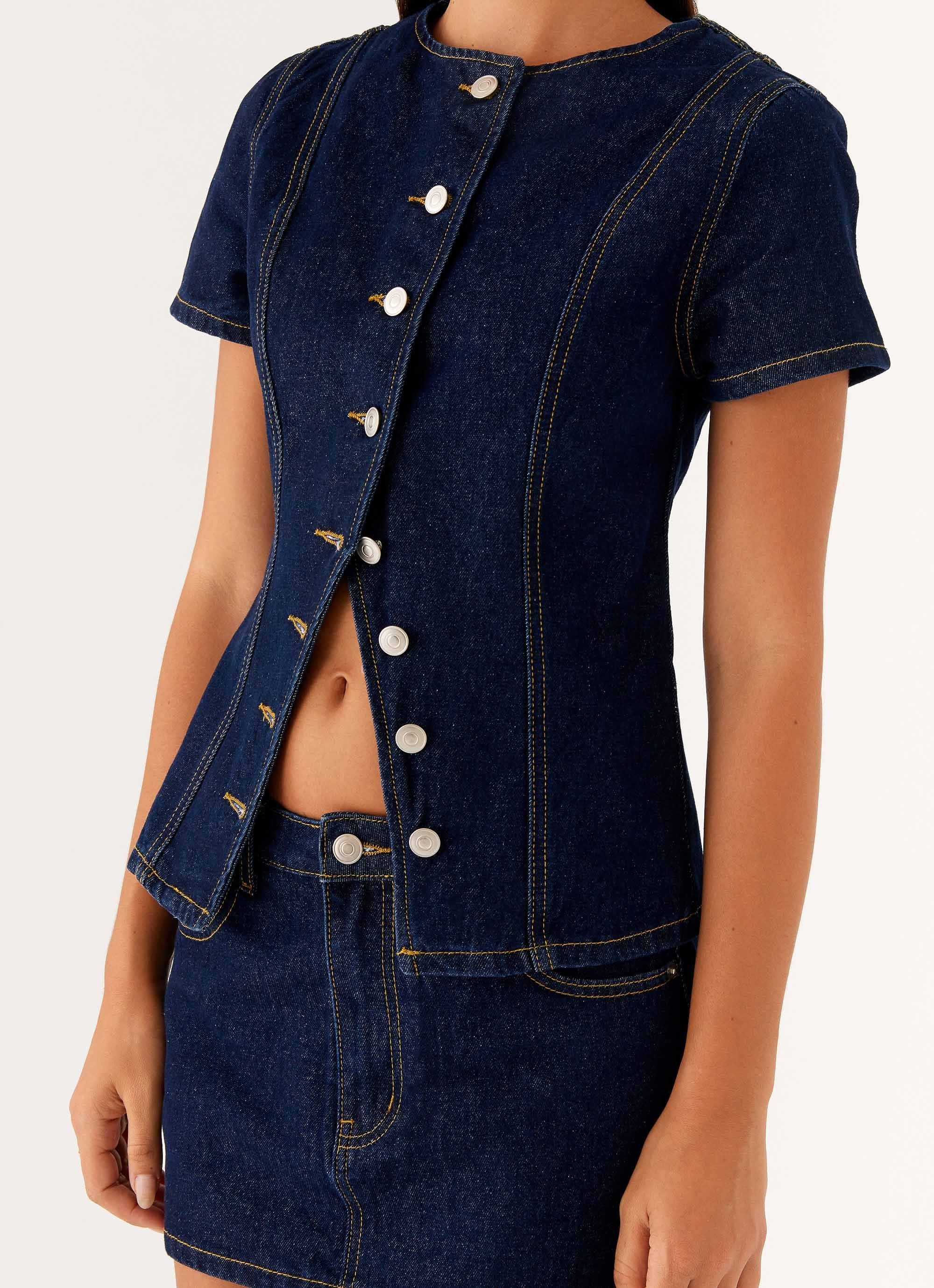 Jagger Top - Indigo - Image 5