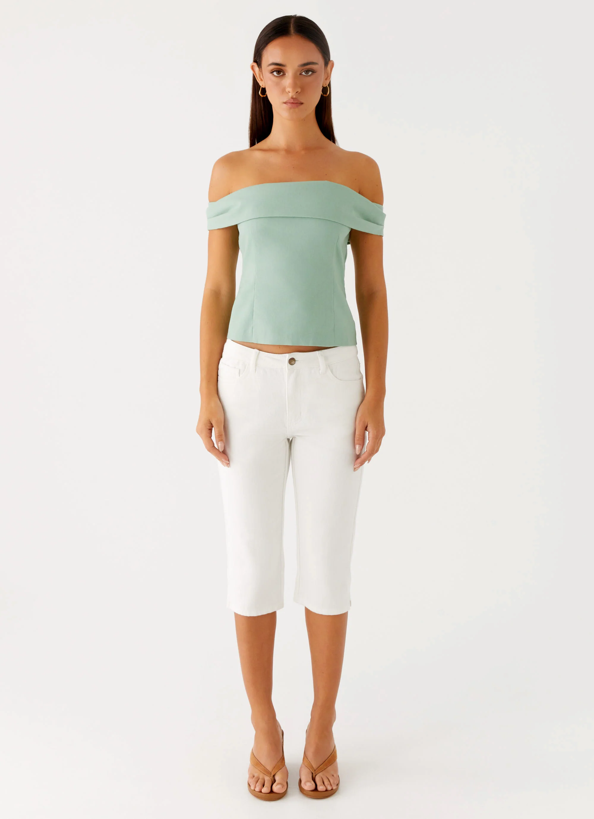 Jairo Linen Top - Sage - Image 5