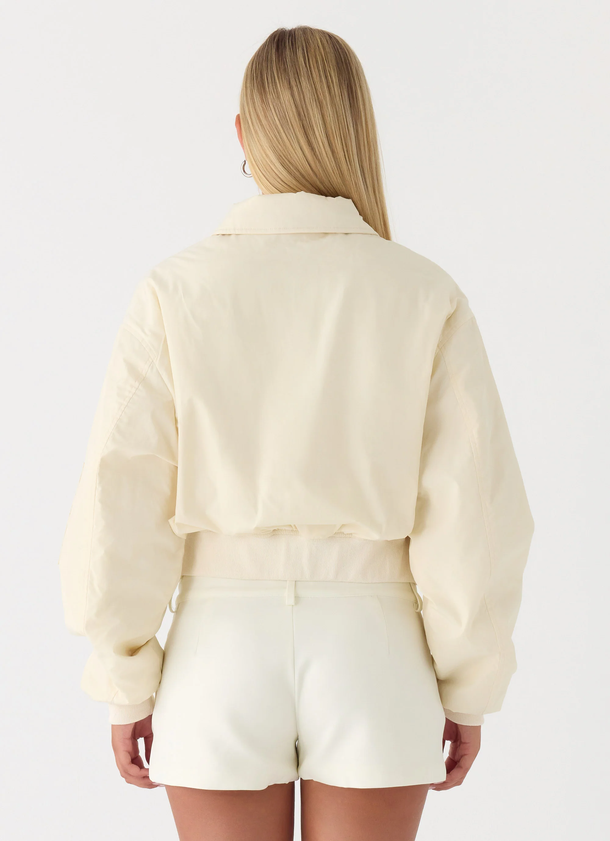Jameson Bomber Jacket - Ivory - Image 5