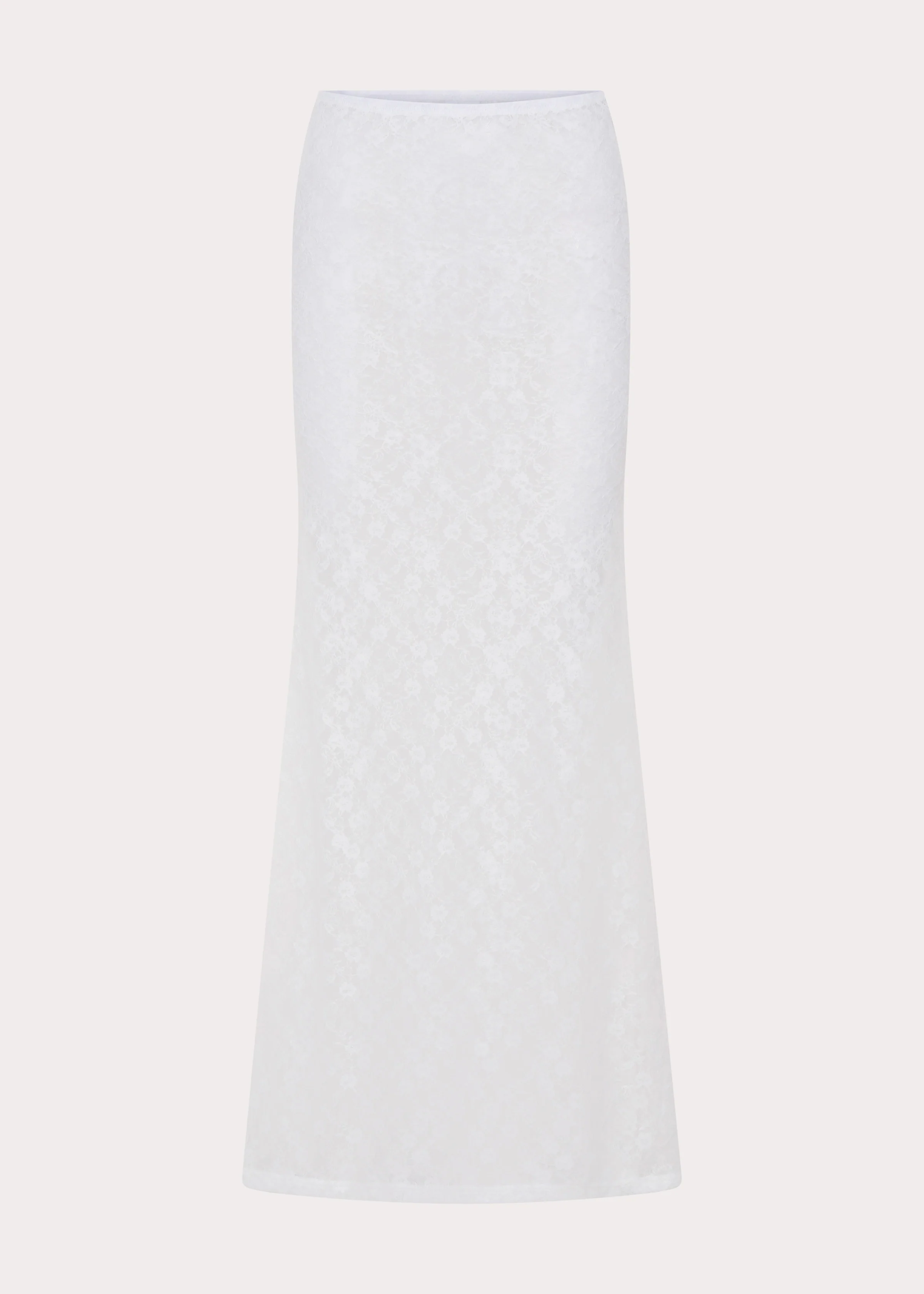 Jaz Lace Maxi Skirt - White - Image 9