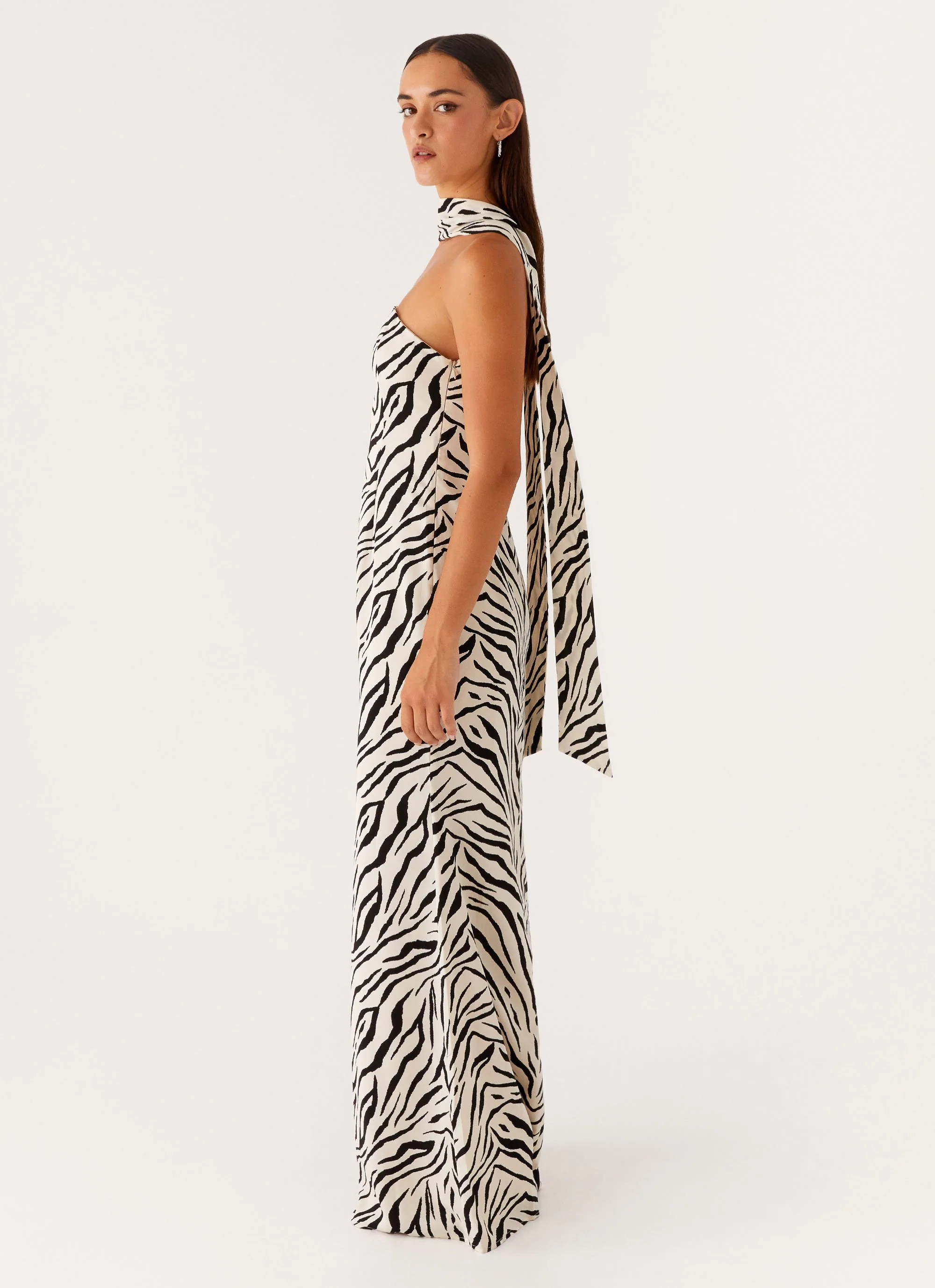 Jigsaw Strapless Maxi Dress - Zebra - Image 4