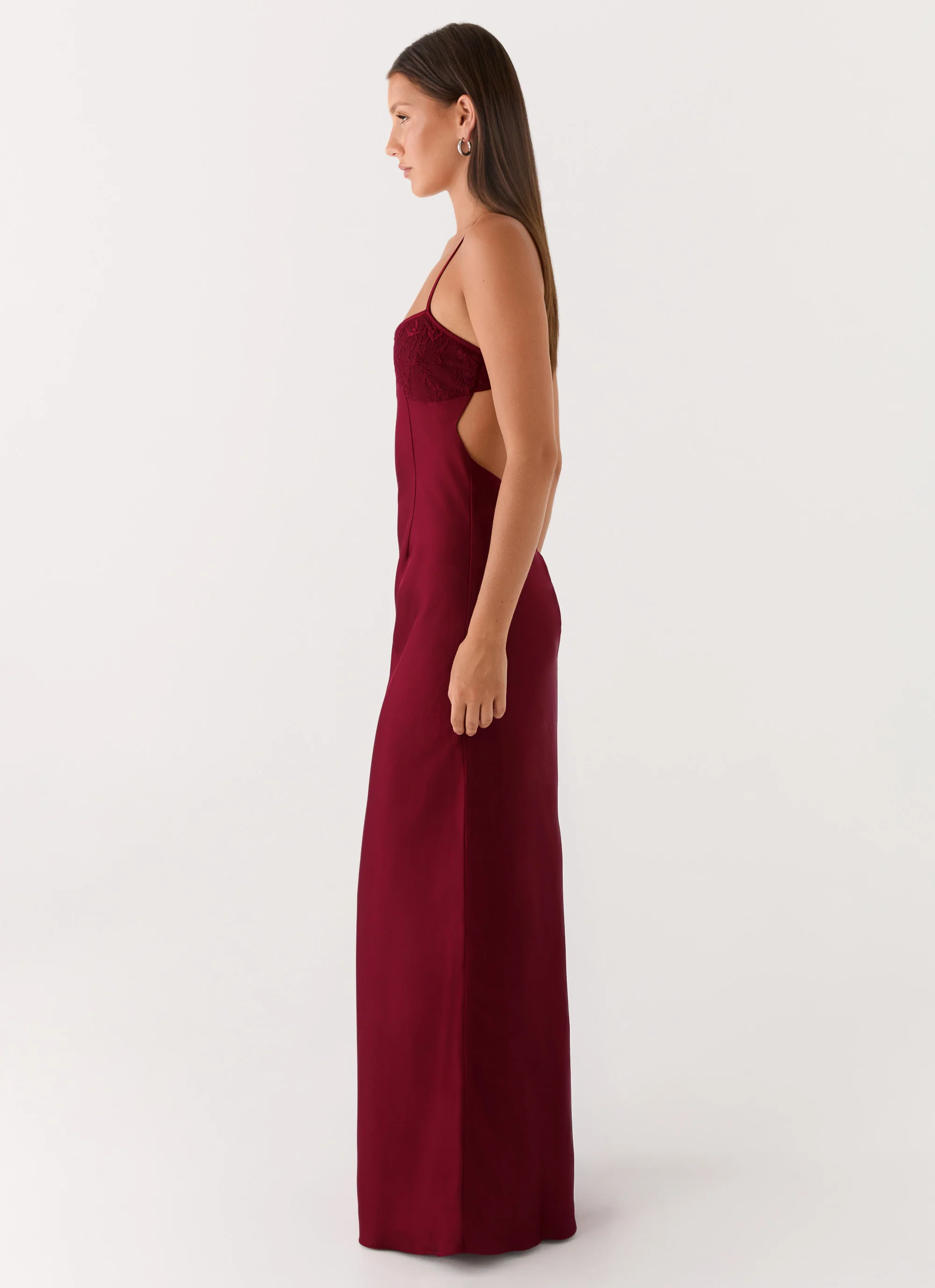 Joanie Maxi Dress - Maroon - Image 2