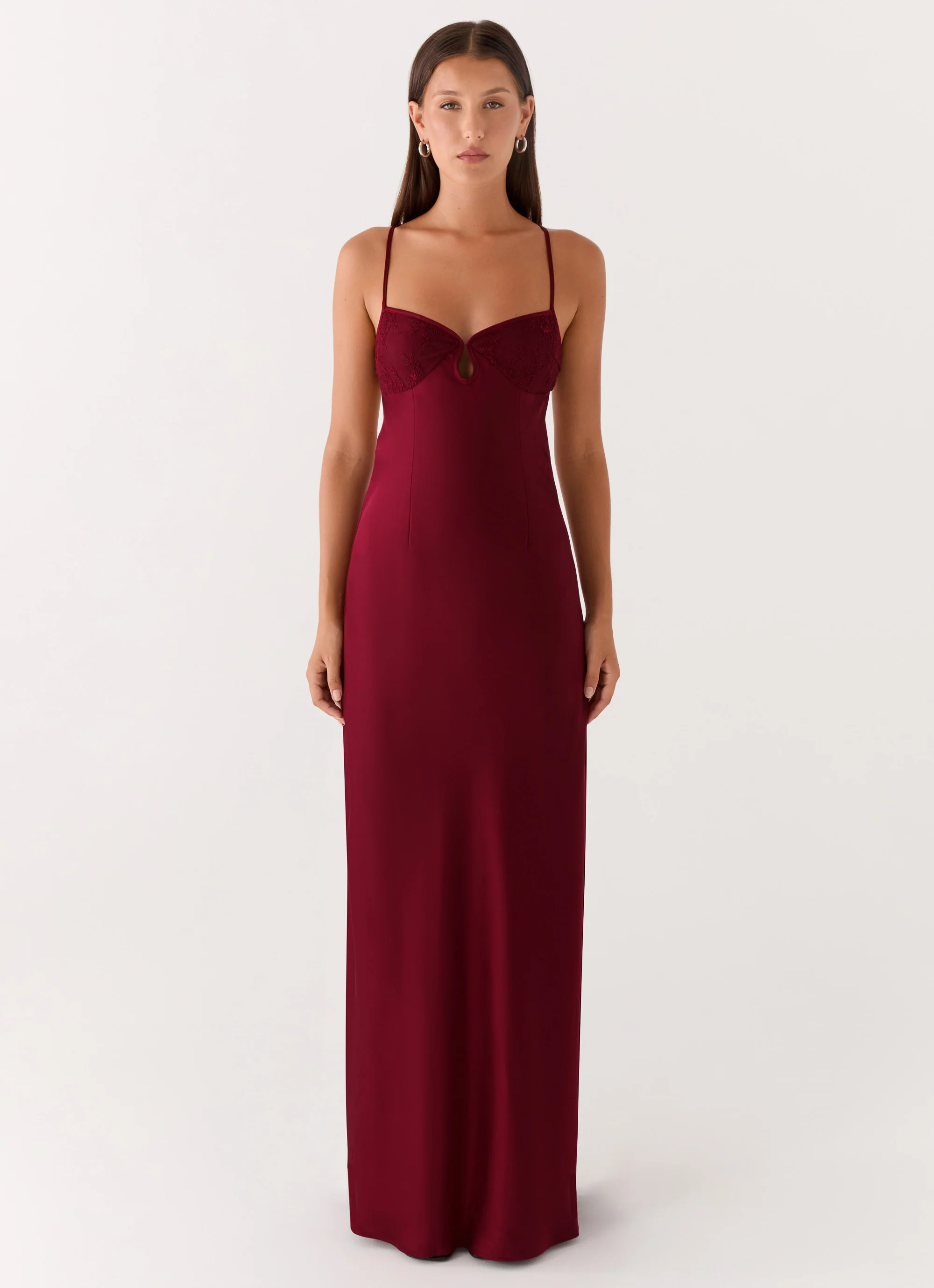 Joanie Maxi Dress - Maroon - Image 6