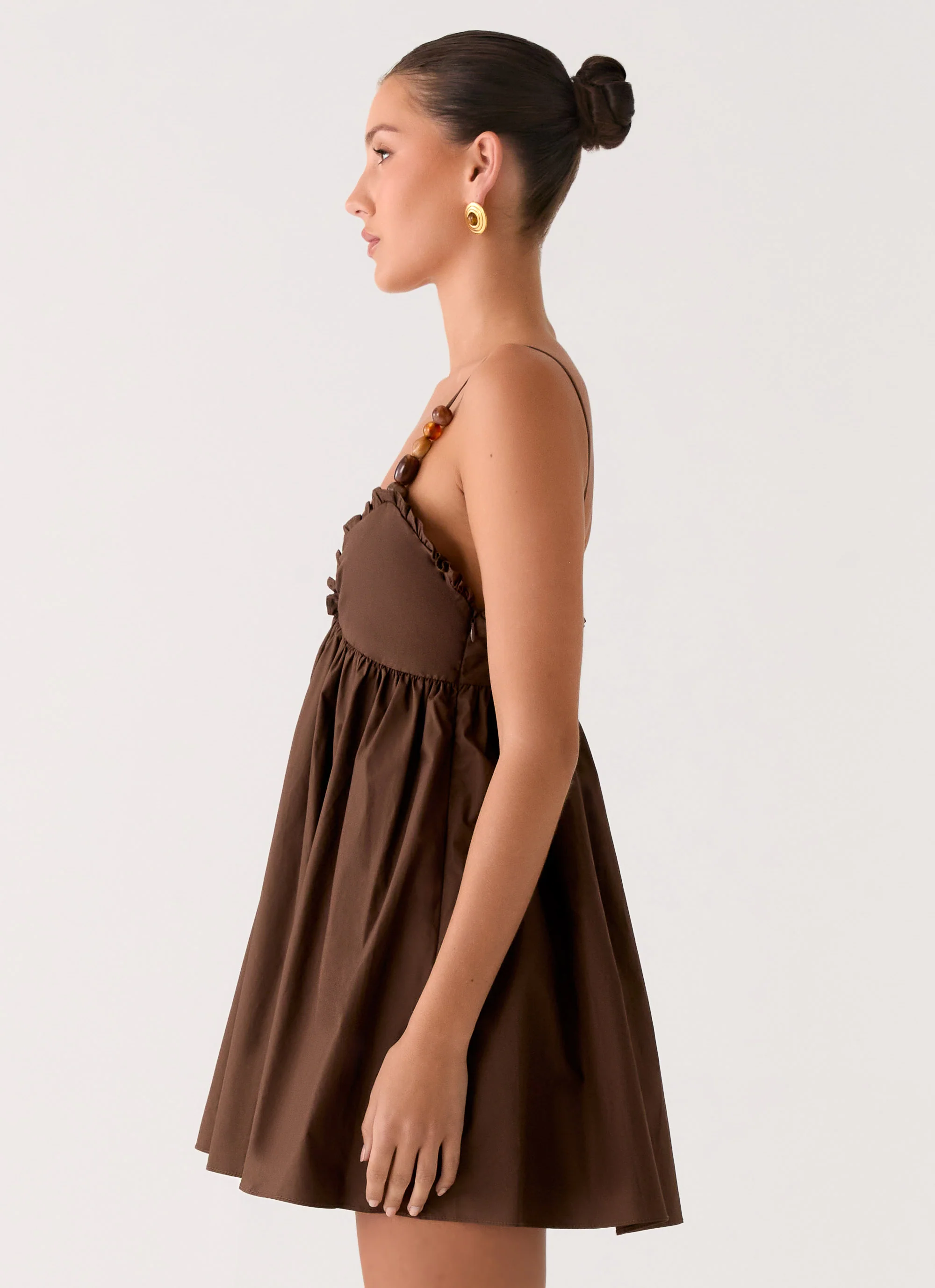 Jonas Mini Dress - Brown - Image 3