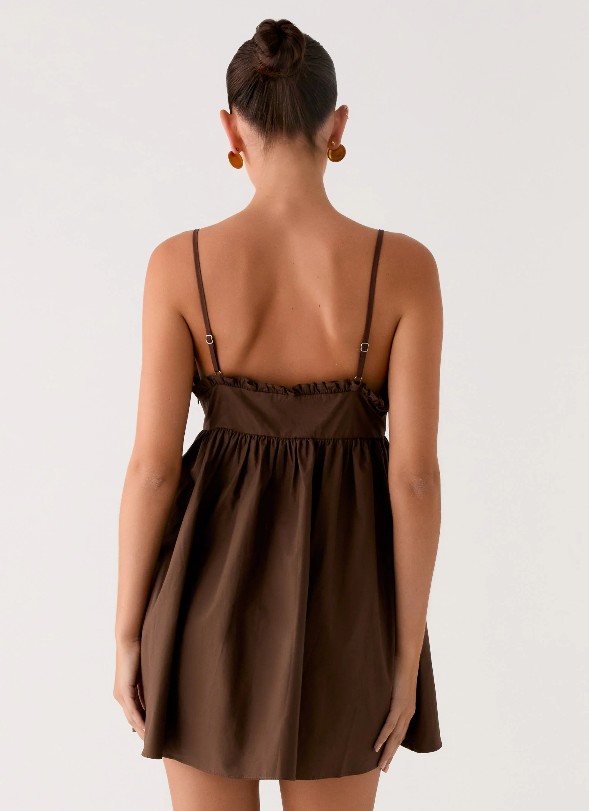 Jonas Mini Dress - Brown - Image 4