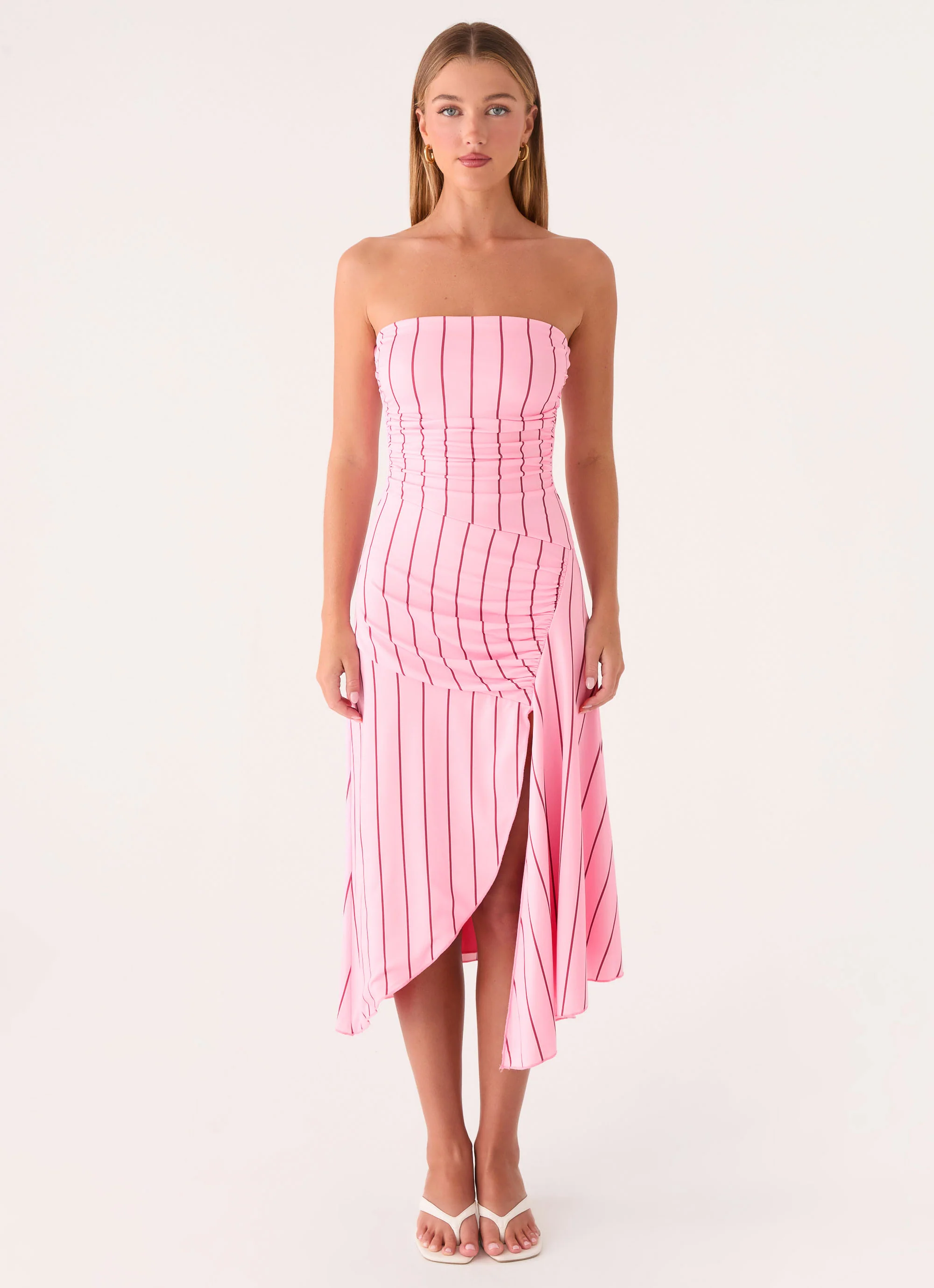 Jorvana Midi Dress - Strawberry Stripe - Image 5