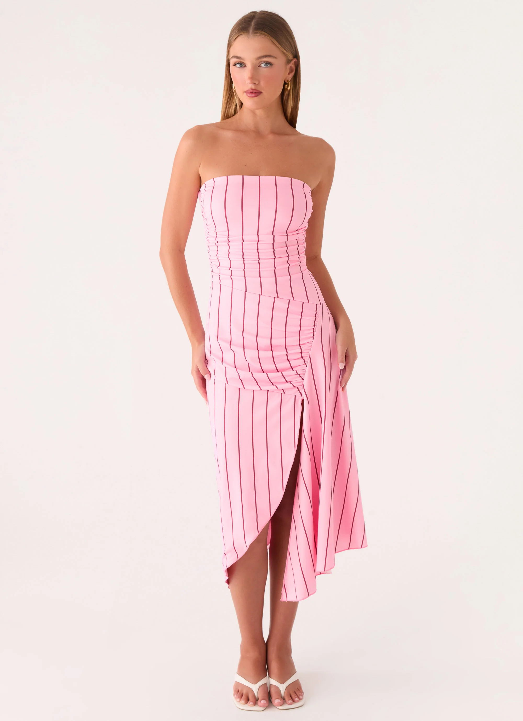Jorvana Midi Dress - Strawberry Stripe - Image 7