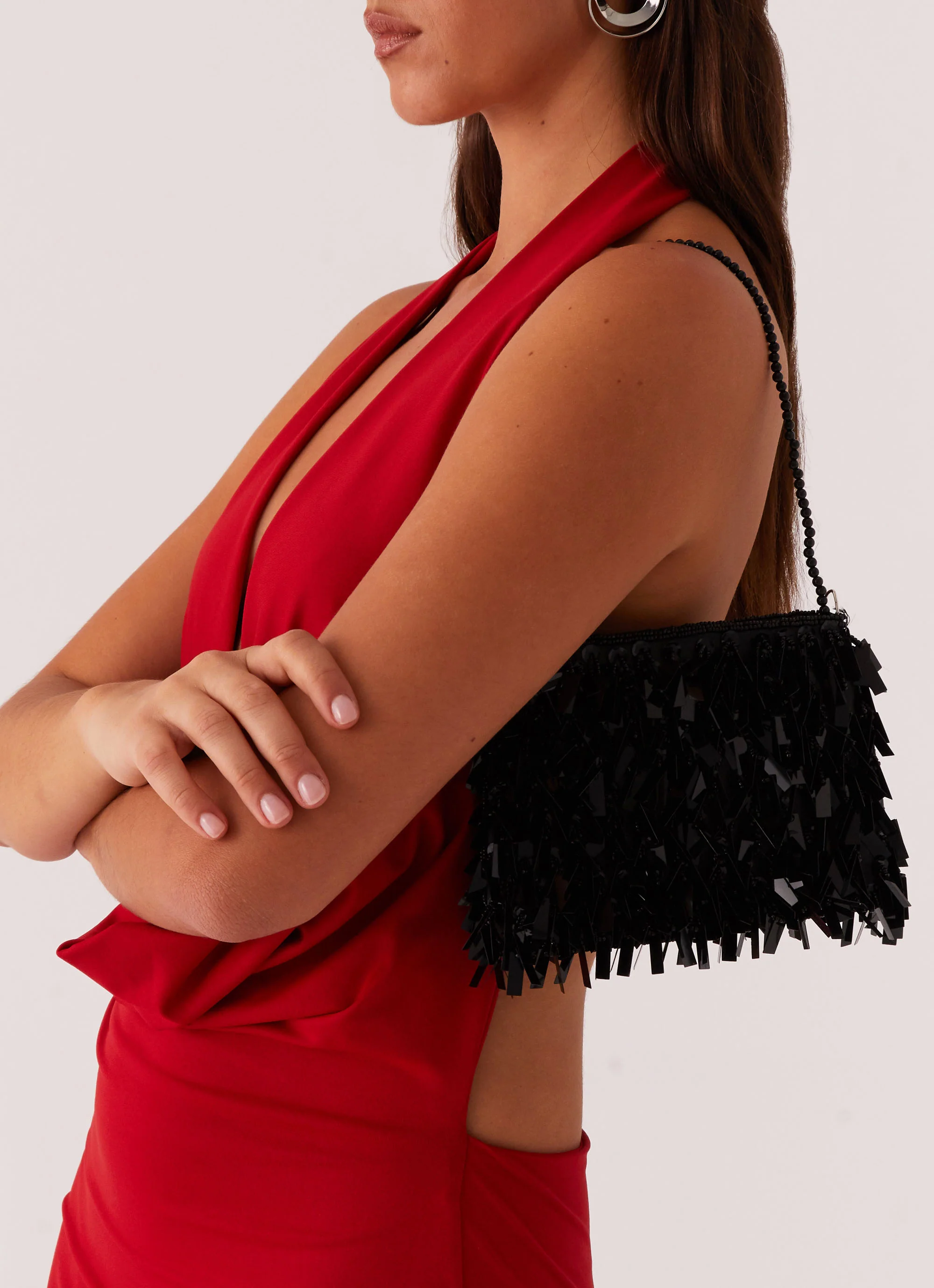 Josefine Beaded Bag - Black - Image 2