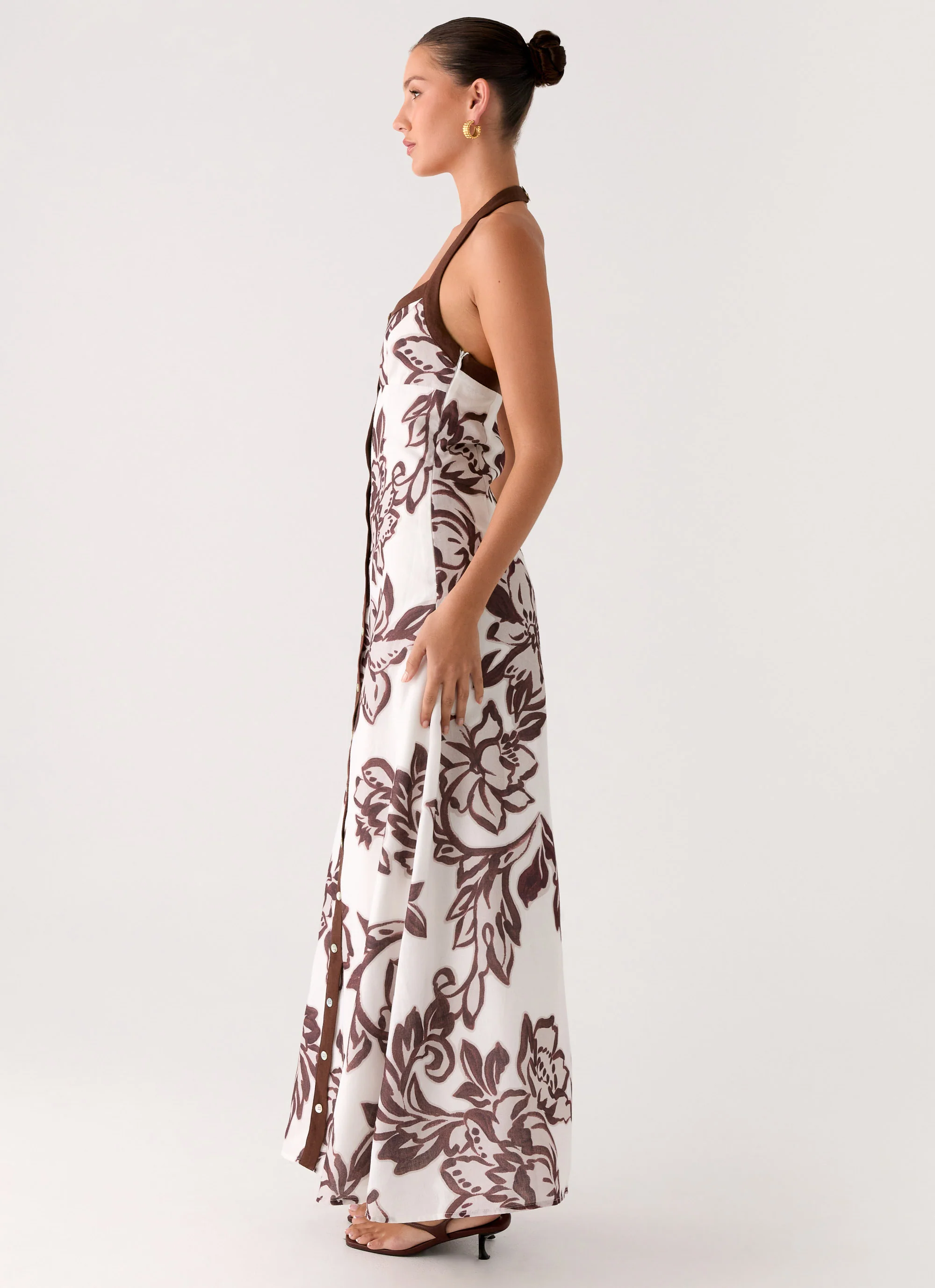 Jovanni Maxi Dress - Vanilla Meadow - Image 3