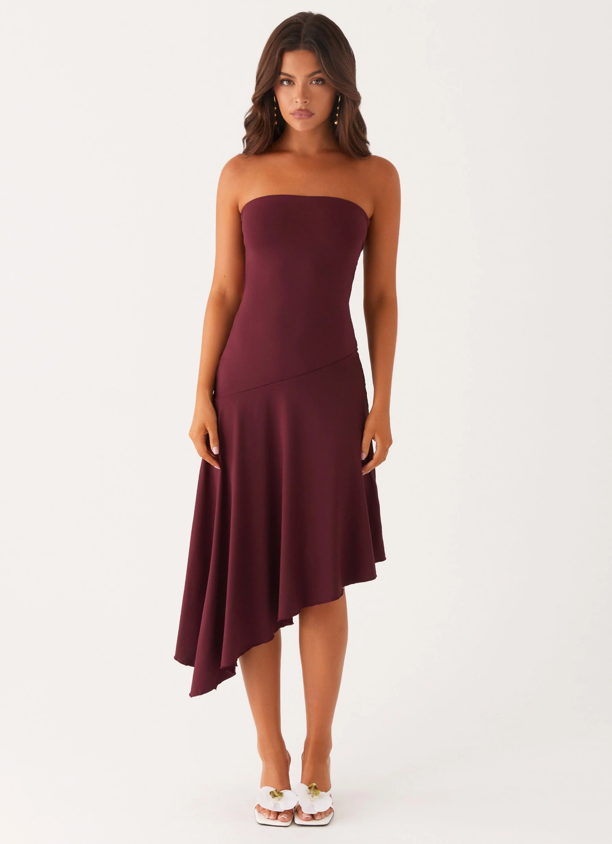 Juliana Midi Dress - Mulberry - Image 2