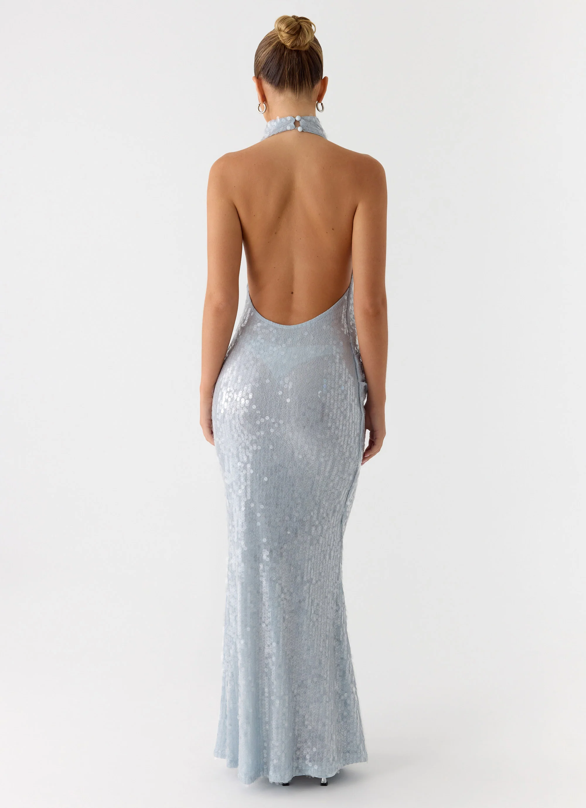 Kaida Sequin Maxi Dress - Misty Blue - Image 6